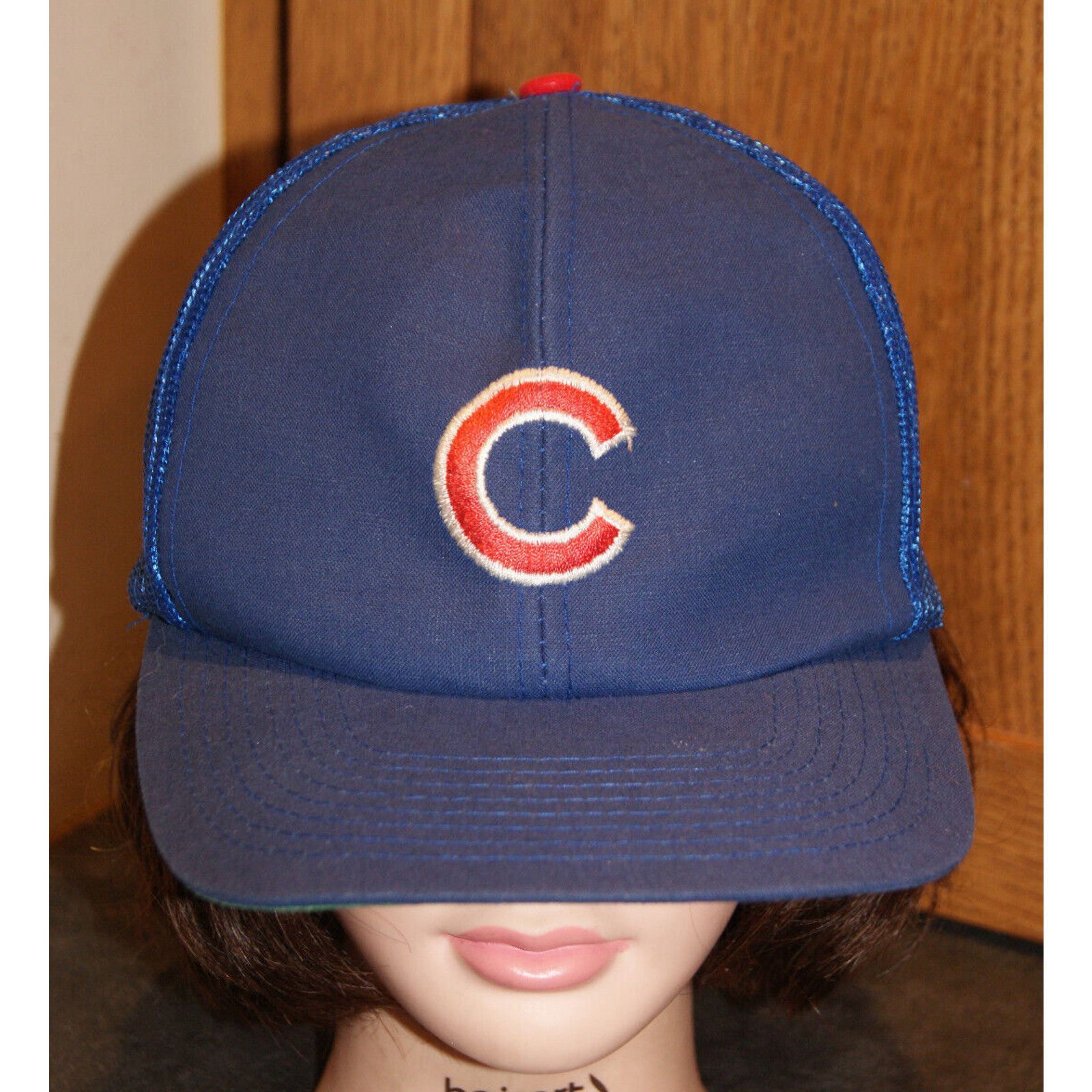 Other VTG 80 Chicago Cubs Snapback Mesh Trucker Hat Cap Twins M/L Size ONE SIZE - 2 Thumbnail