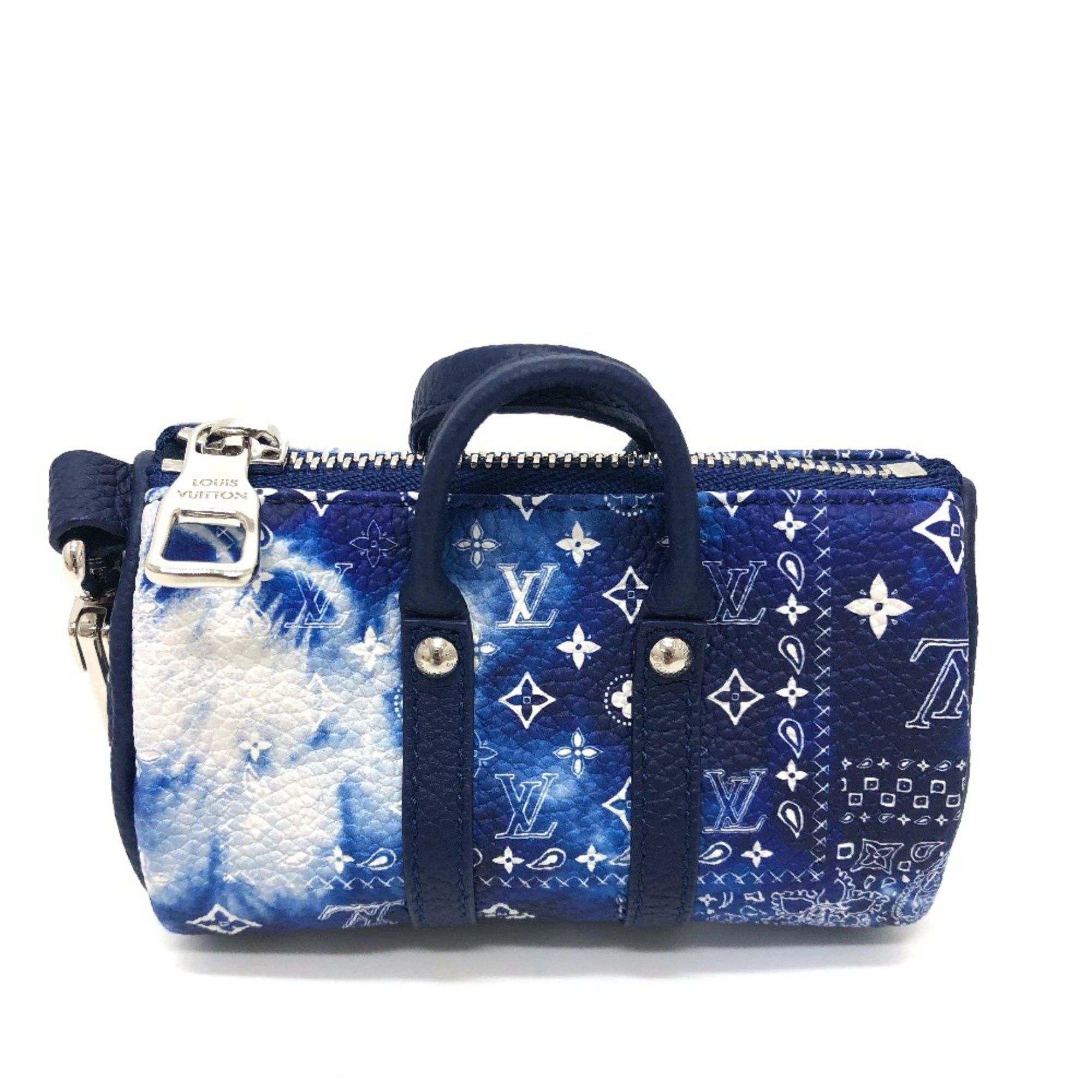 Louis Vuitton Louis Vuitton MP3337 Monogram bandana bag/accessories Key Holder blue SilverHardware Size ONE SIZE - 1 Thumbnail
