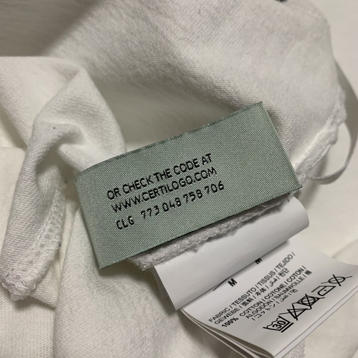 Off-White Off White Medium Hand Logo White Tee Virgil Abloh Size US M / EU 48-50 / 2 - 9 Thumbnail