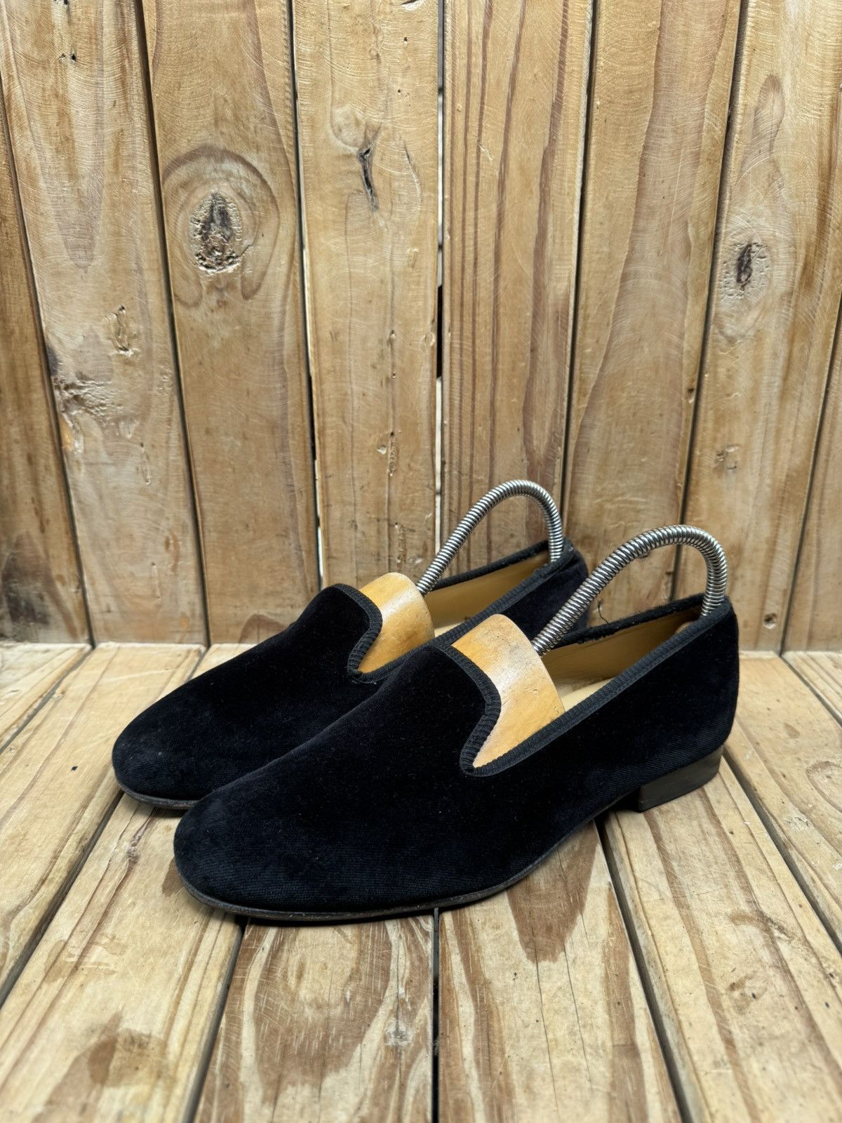 Tricker's Tricker’s black velvet mens pull on loafers UK 7 USA 8 Size US 7 / EU 40 - 15 Thumbnail