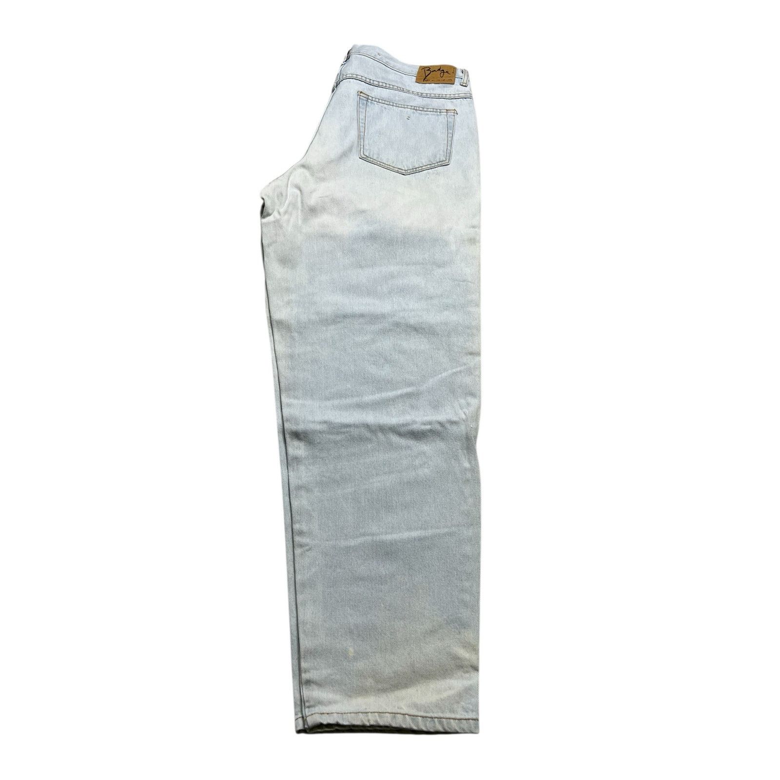 Vintage Vintage 90s Badge Denim Jeans Light Wash 38 Brazil 35x31.5 Size US 38 / EU 54 - 5 Thumbnail