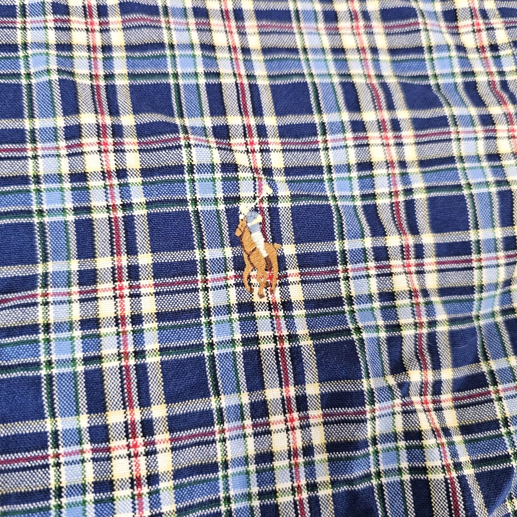 Polo Ralph Lauren Polo Ralph Lauren Shirt Mens 2XL Blue Plaid Classic Fit Long Sleeve Button Up Size US XXL / EU 58 / 5 - 4 Thumbnail