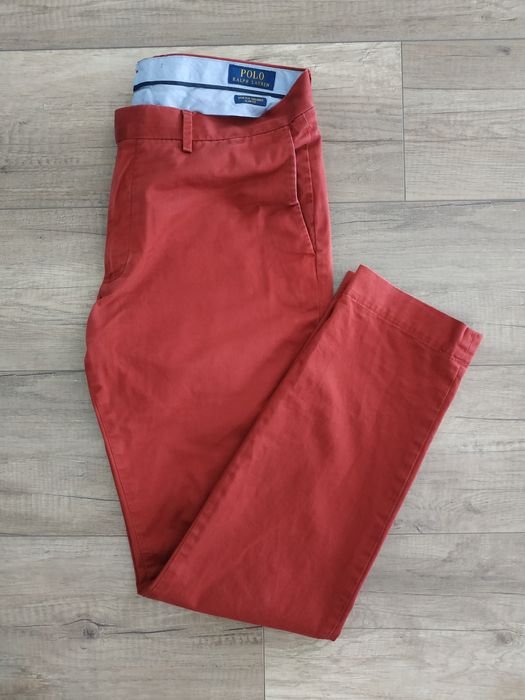 Ralph Lauren POLO RALPH LAUREN Slim Fit Men's Burgundy Trousers