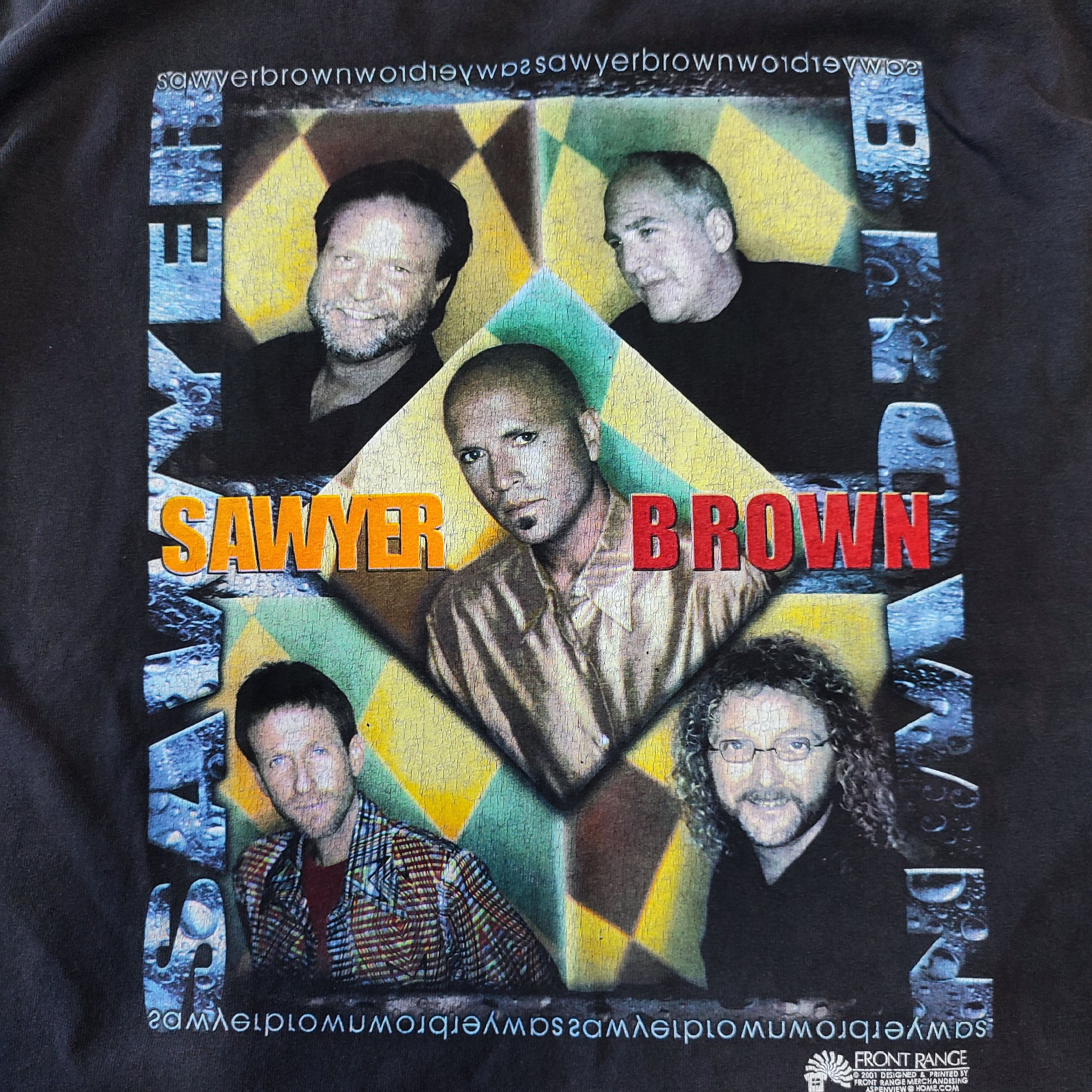 Band Tees × Vintage VINTAGE SAWYER BROWN T SHIRT Size US XL / EU 56 / 4 - 3 Thumbnail