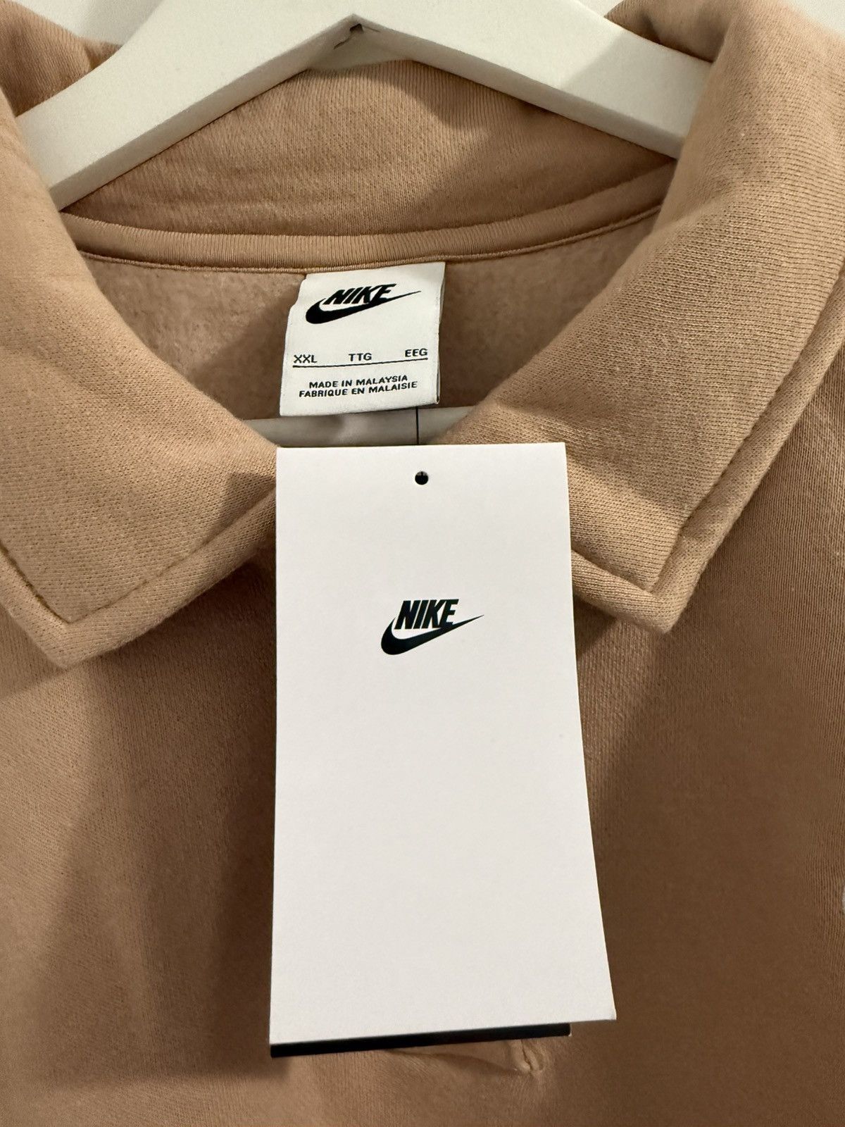 Nike Brand New Nike Swoosh Cropped Polo Sweatshirt Size XXL Size XXL / US 16-18 / IT 52-54 - 5 Thumbnail