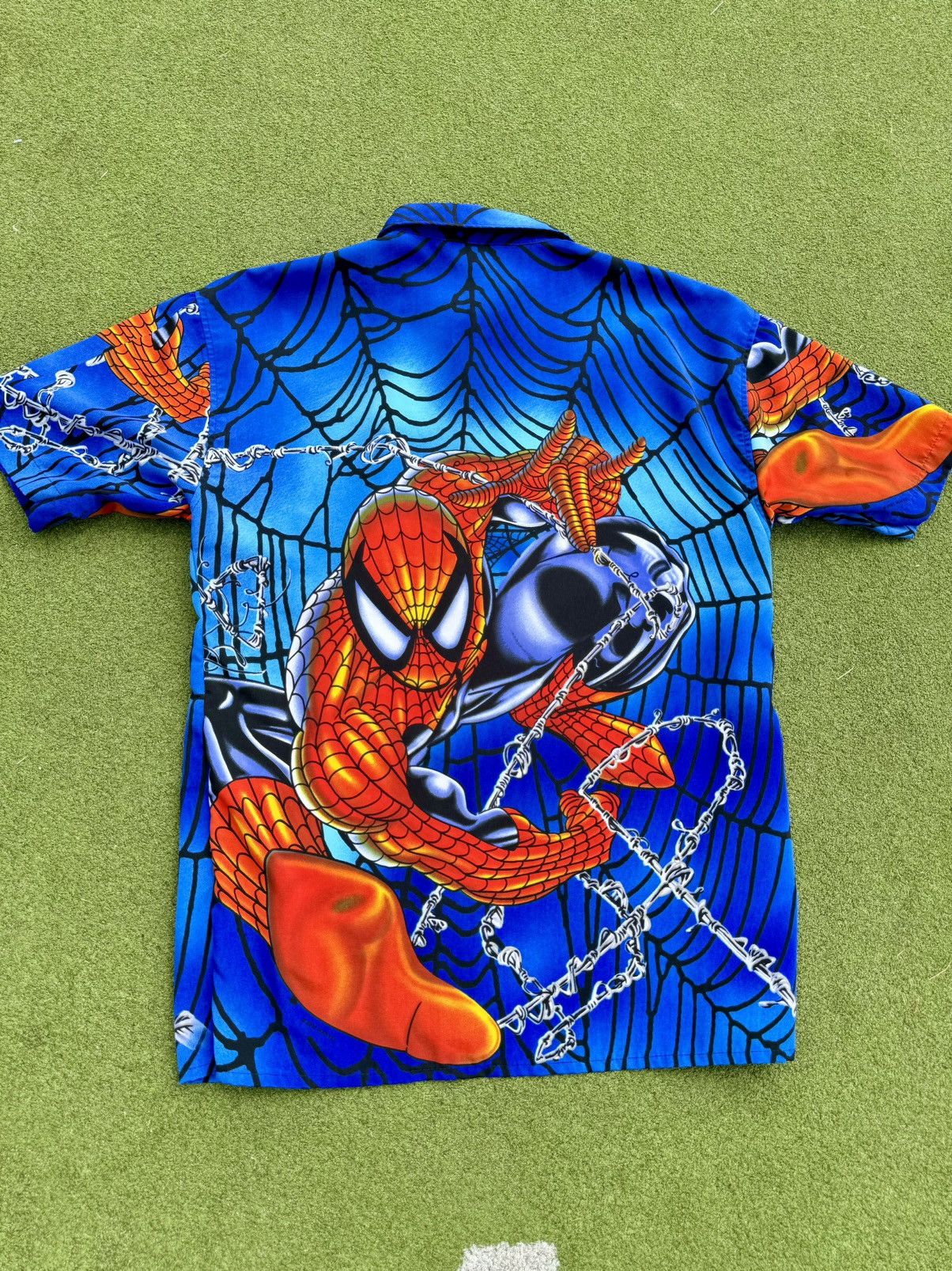 Marvel Comics × Vintage 2001 Spiderman Marvel Japanese Anime Movie Button Up Shirt Size US M / EU 48-50 / 2 - 6 Thumbnail