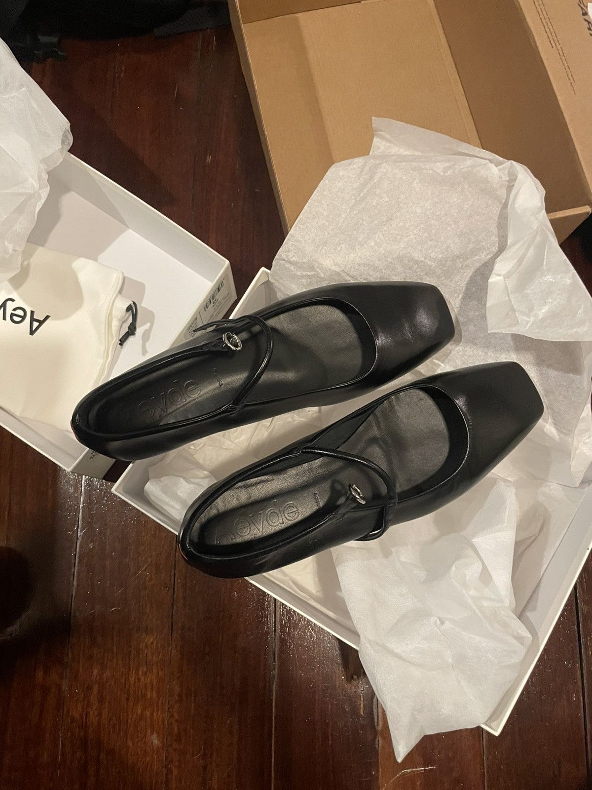 aeyde Aeyde Maryjane Leather Ballerina Shoes (Excl Cond) Size US 8 / IT 38 - 2 Thumbnail