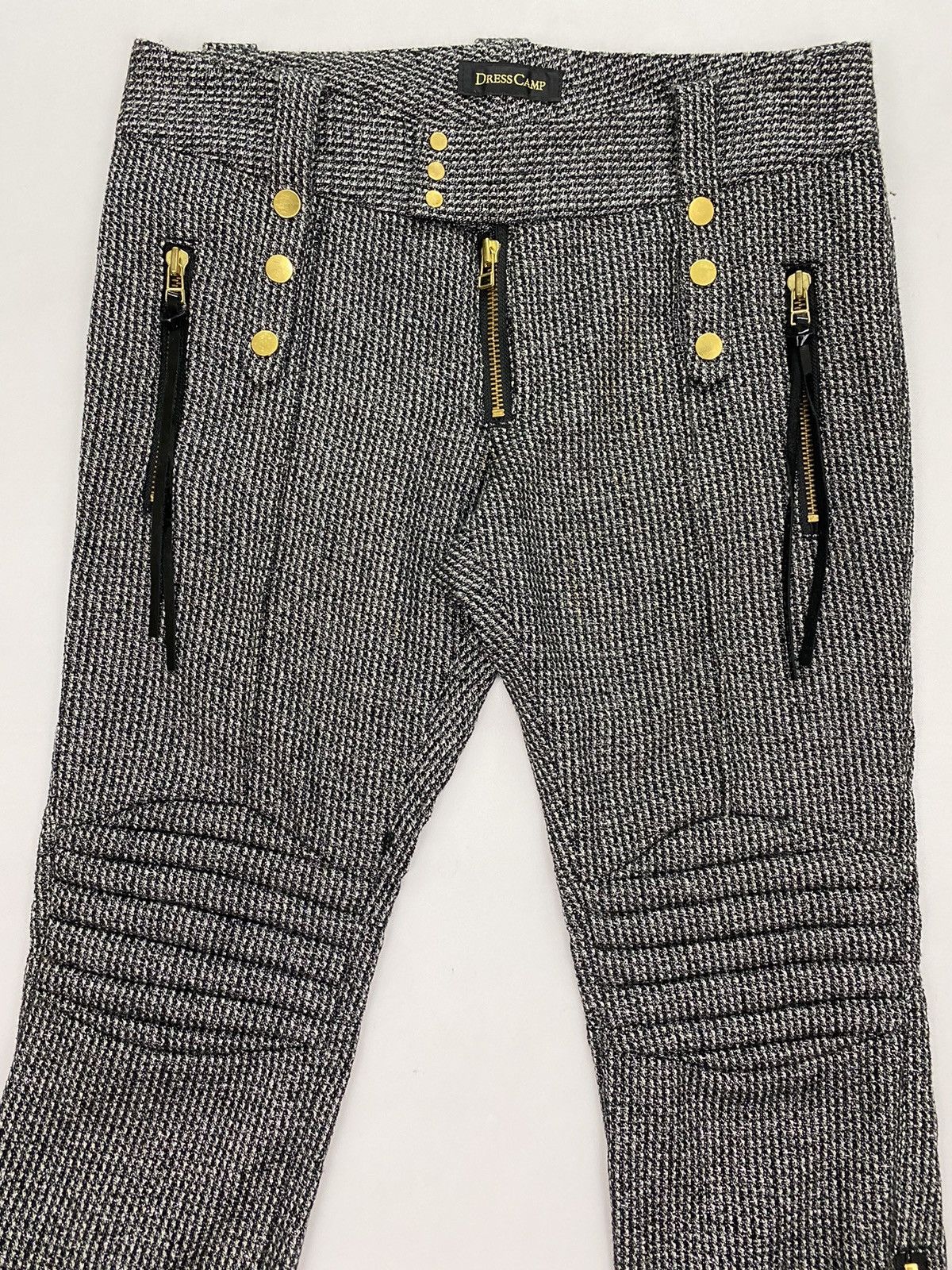 Japanese Brand Dress Camp Wool Biker Pant Size 32" / US 10 / IT 46 - 3 Thumbnail