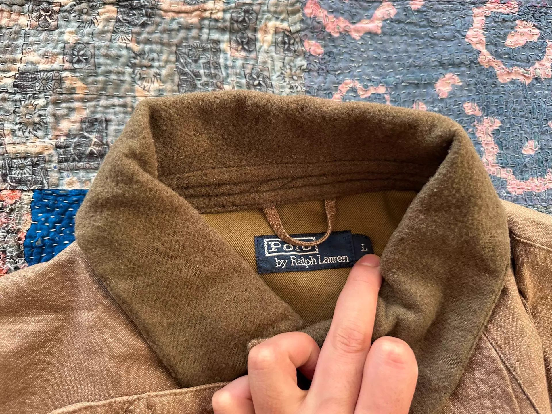 RRL Ralph Lauren RRL color blocked distressed military jacket Size US L / EU 52-54 / 3 - 3 Thumbnail