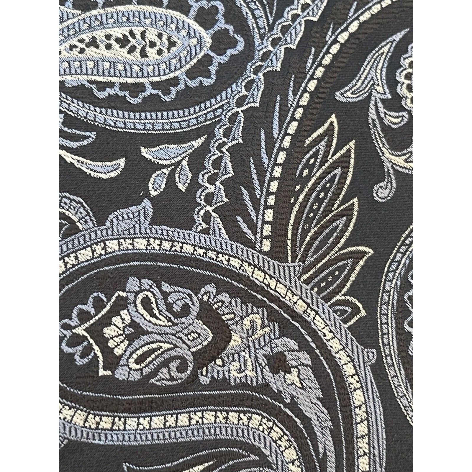 Croft & Barrow Croft & Barrow Black Blue Hand Made 100% Silk Made In China Size ONE SIZE - 9 Thumbnail