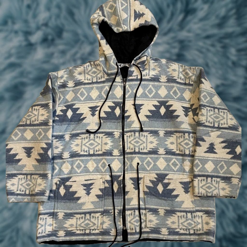 Vintage Vtg 90s Ride Navajo AOP Jacket M Blanket Aztec Abstract Art Ski Snowboard 80s Size US M / EU 48-50 / 2 - 1 Thumbnail
