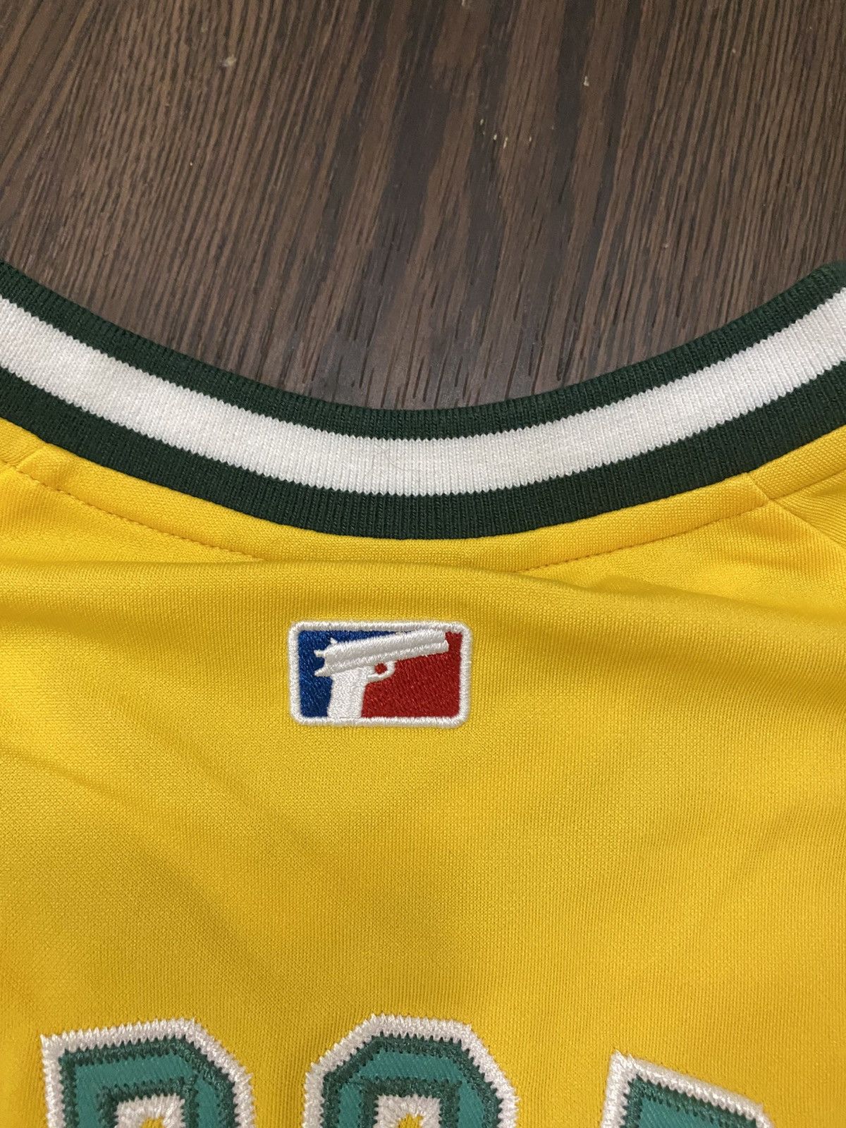 Fuck The Population FTP Script Pullover Baseball Jersey (YELLOW) Size US XL / EU 56 / 4 - 5 Thumbnail
