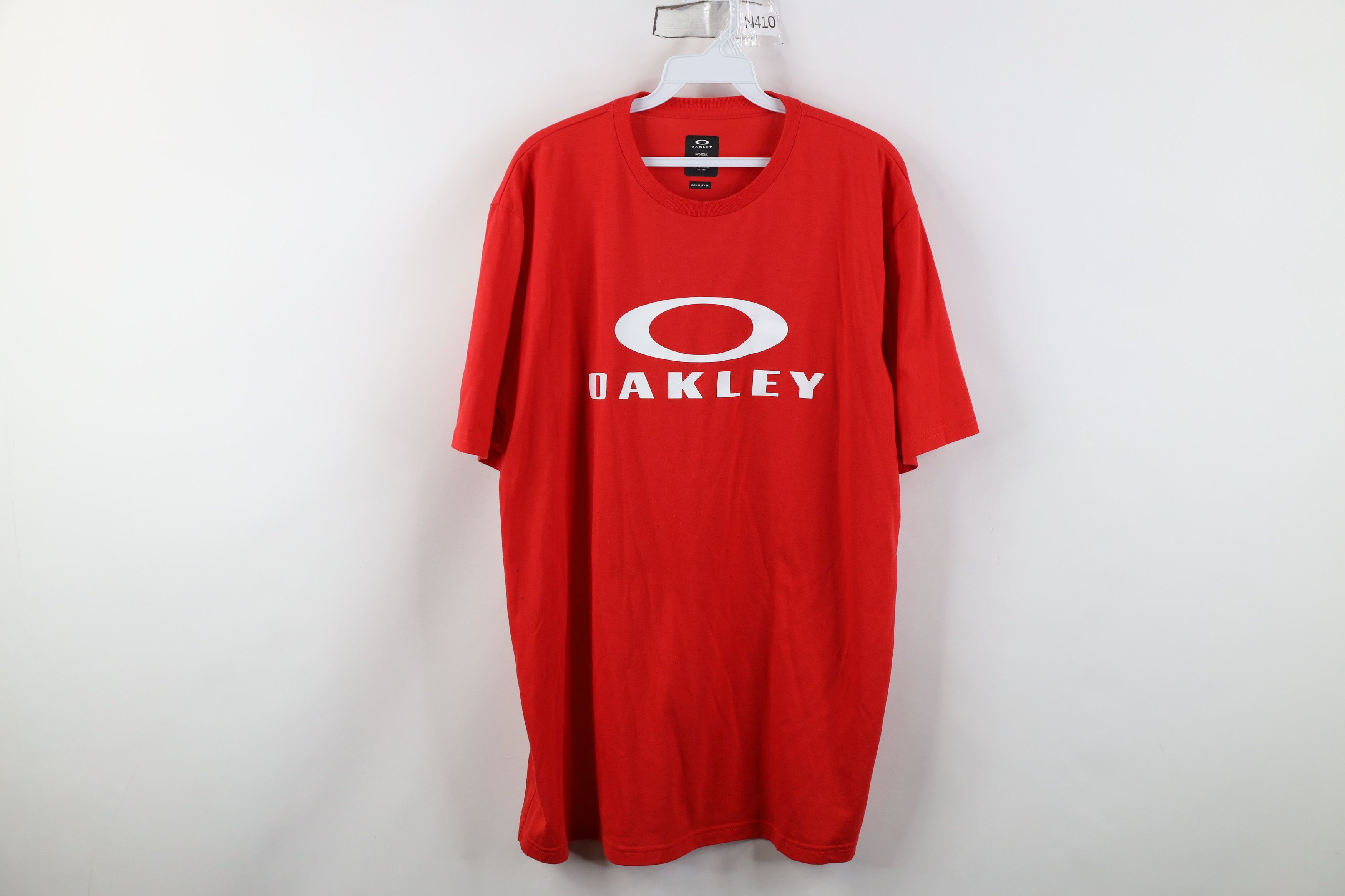 Oakley Vintage Y2K Oakley O Logo Hydrolix Short Sleeve T-Shirt Red Size US XL / EU 56 / 4 - 1 Thumbnail