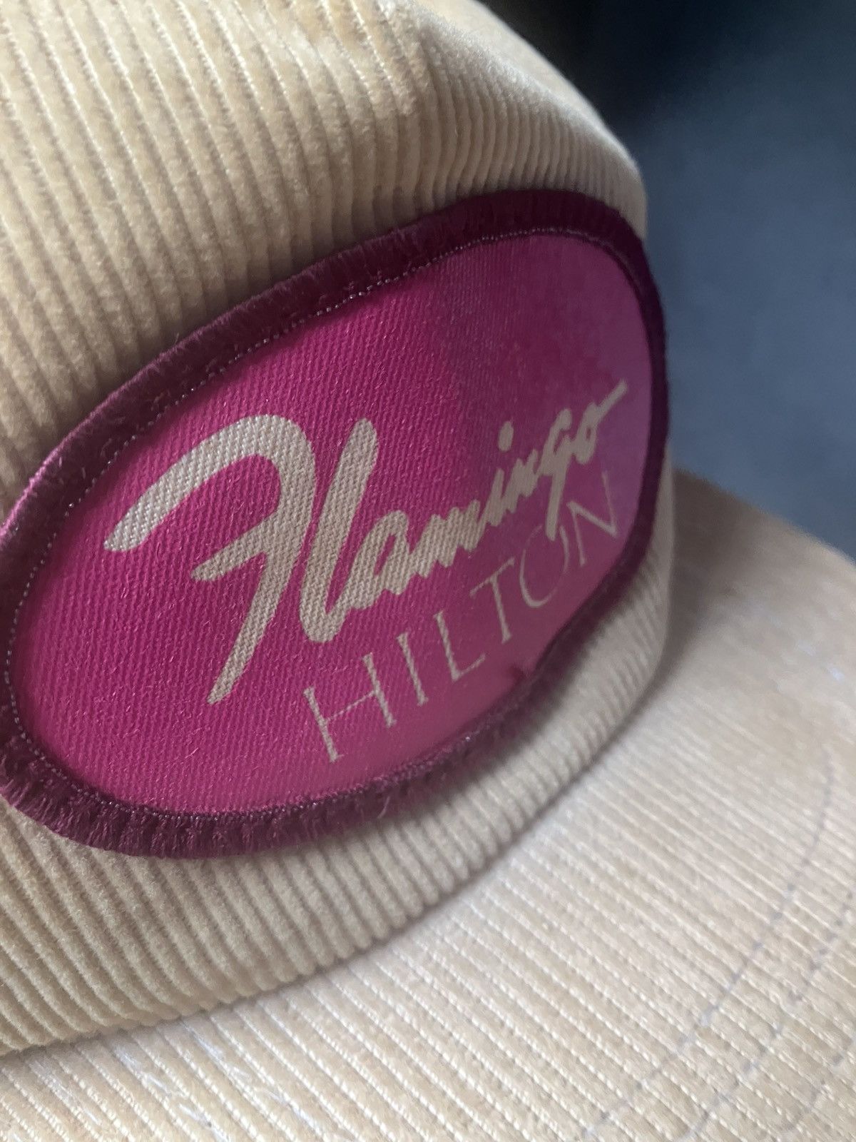 Vintage Vintage Corduroy Hat - Las Vegas Flamingo Hilton retro cap Size ONE SIZE - 9 Thumbnail