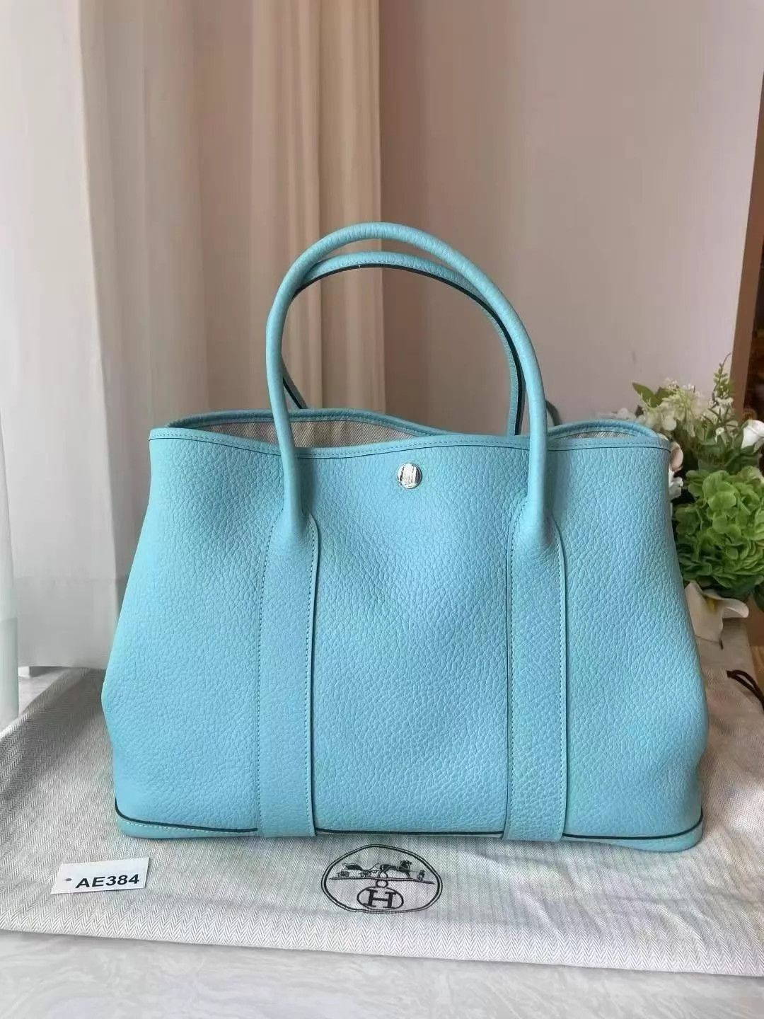 Hermes Hermes Garden Party 36 T Stamp Vibrant Blue Size ONE SIZE - 1 Thumbnail