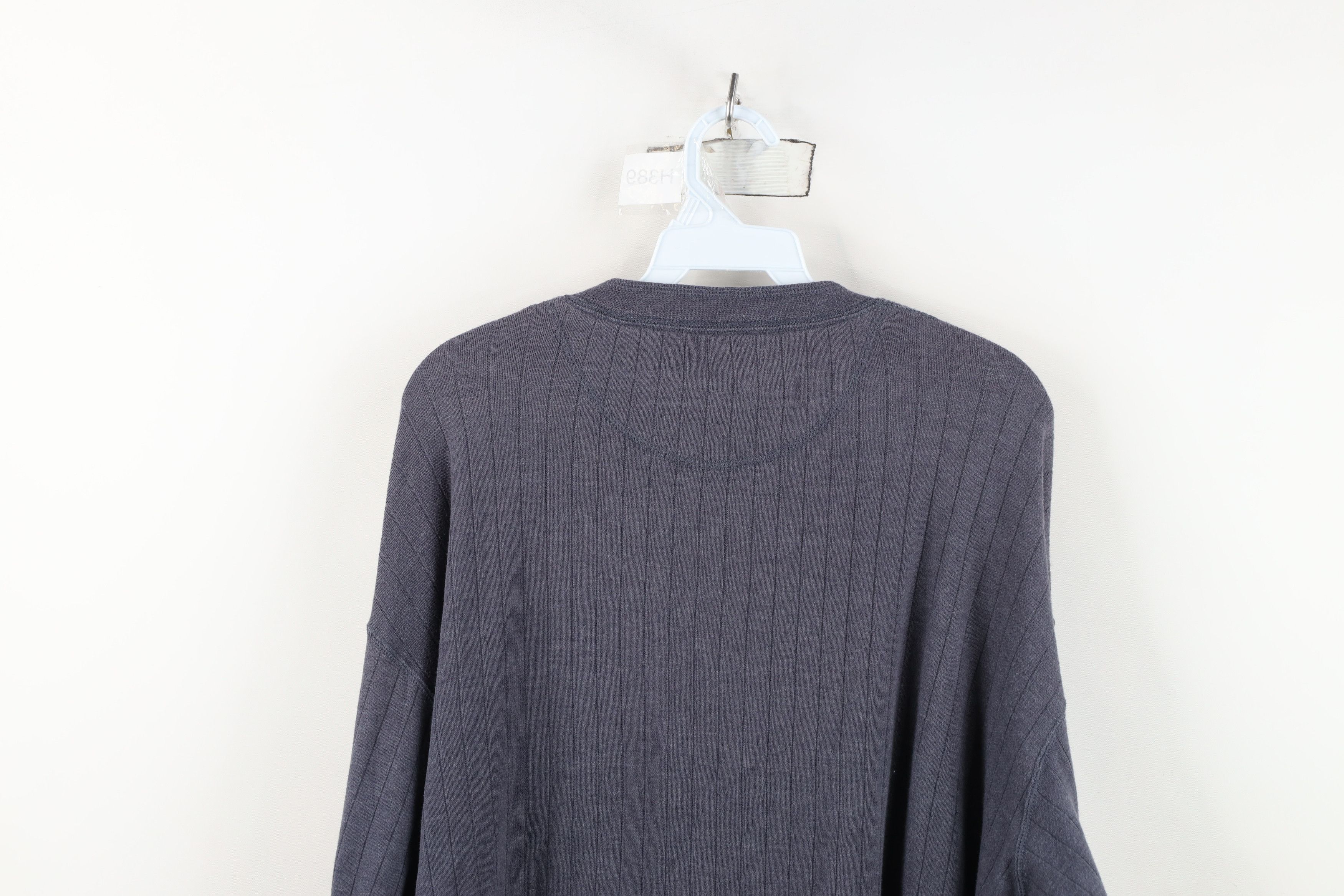 Vintage Vintage 90s Streetwear Knit Long Sleeve Henley T-Shirt Size US L / EU 52-54 / 3 - 13 Thumbnail