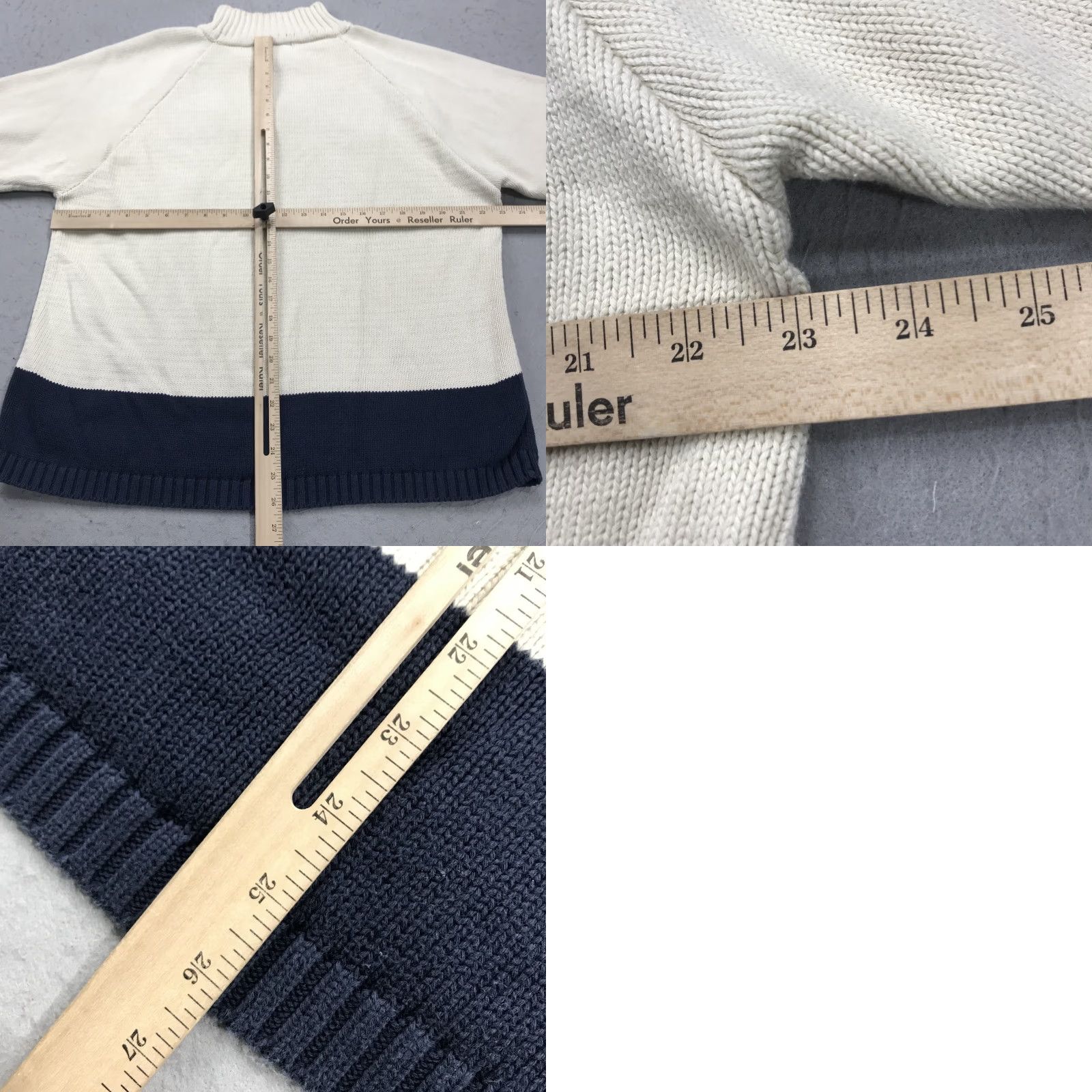Schott VINTAGE Schott NYC Sweater Mens XL Beige Cream NYC Spell Out Mock Neck Cotton Knit Shirt Pullover Winter Fall Spring Mens Size US XL / EU 56 / 4 - 8 Thumbnail