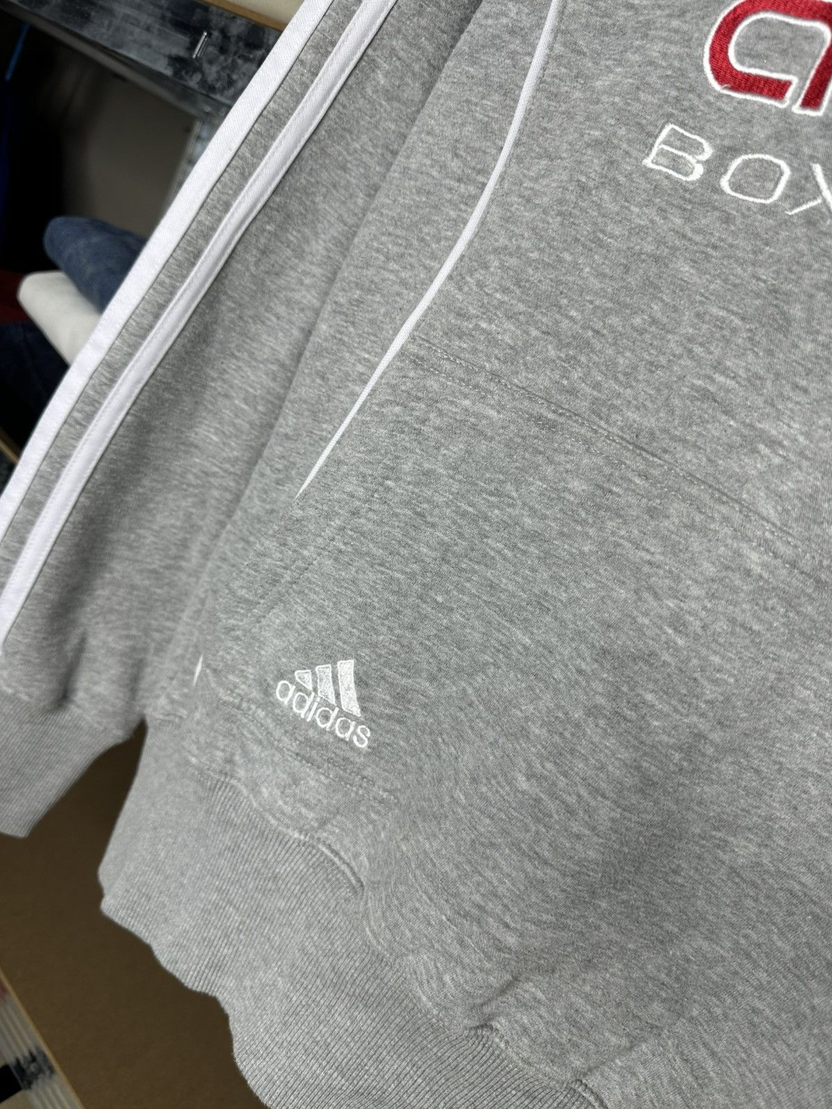 Adidas Adidas Boxing Club Hoodie Grey Embroidered Logo M Sweatshirt Size US M / EU 48-50 / 2 - 4 Thumbnail