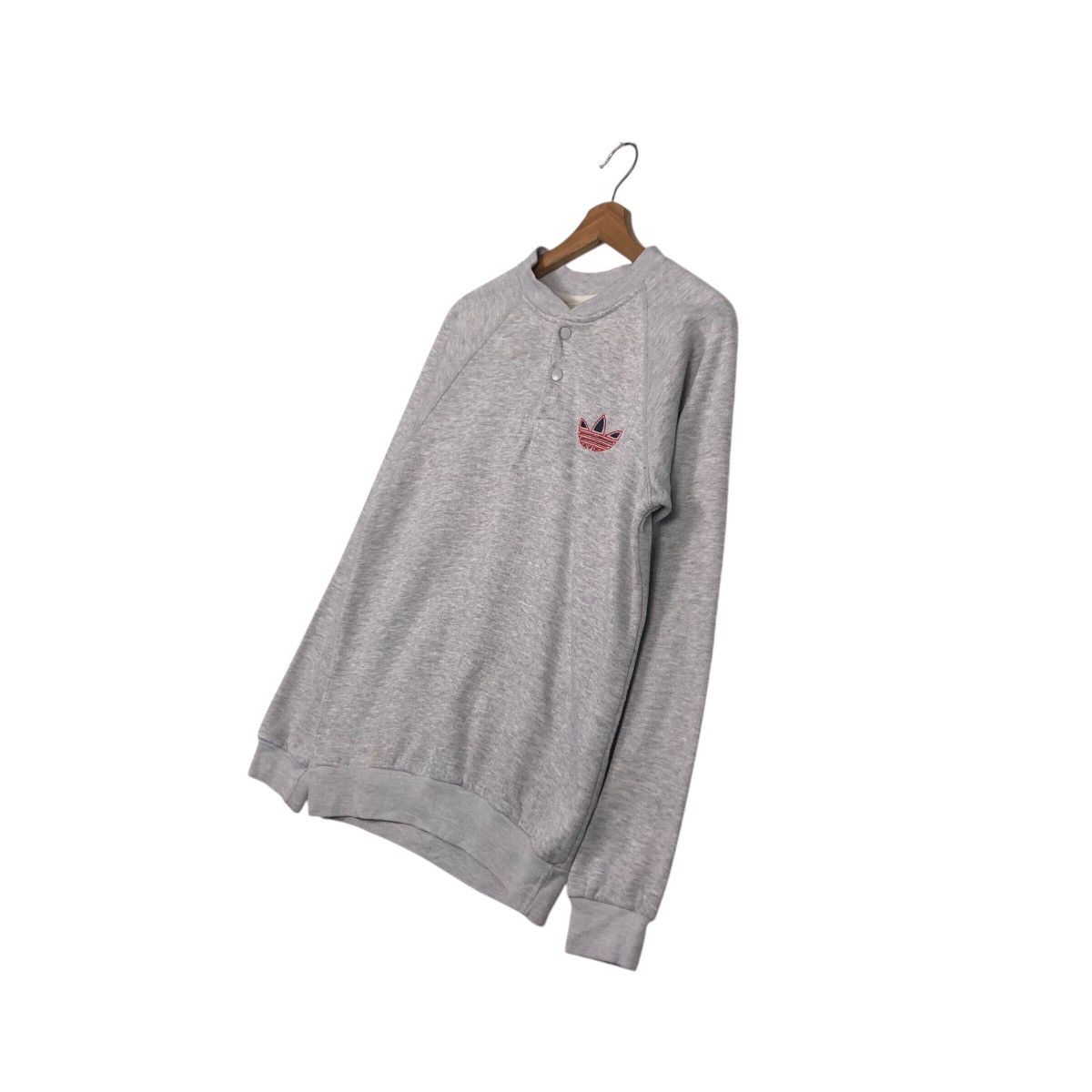Adidas 📌Vintage Sherpa Sweatshirt Adidas Big Logo Size US M / EU 48-50 / 2 - 3 Thumbnail