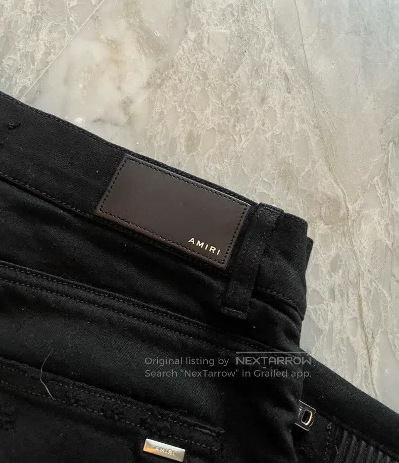 Amiri Amiri Size 32 Pure black zipper jeans Size US 32 / EU 48 - 3 Thumbnail