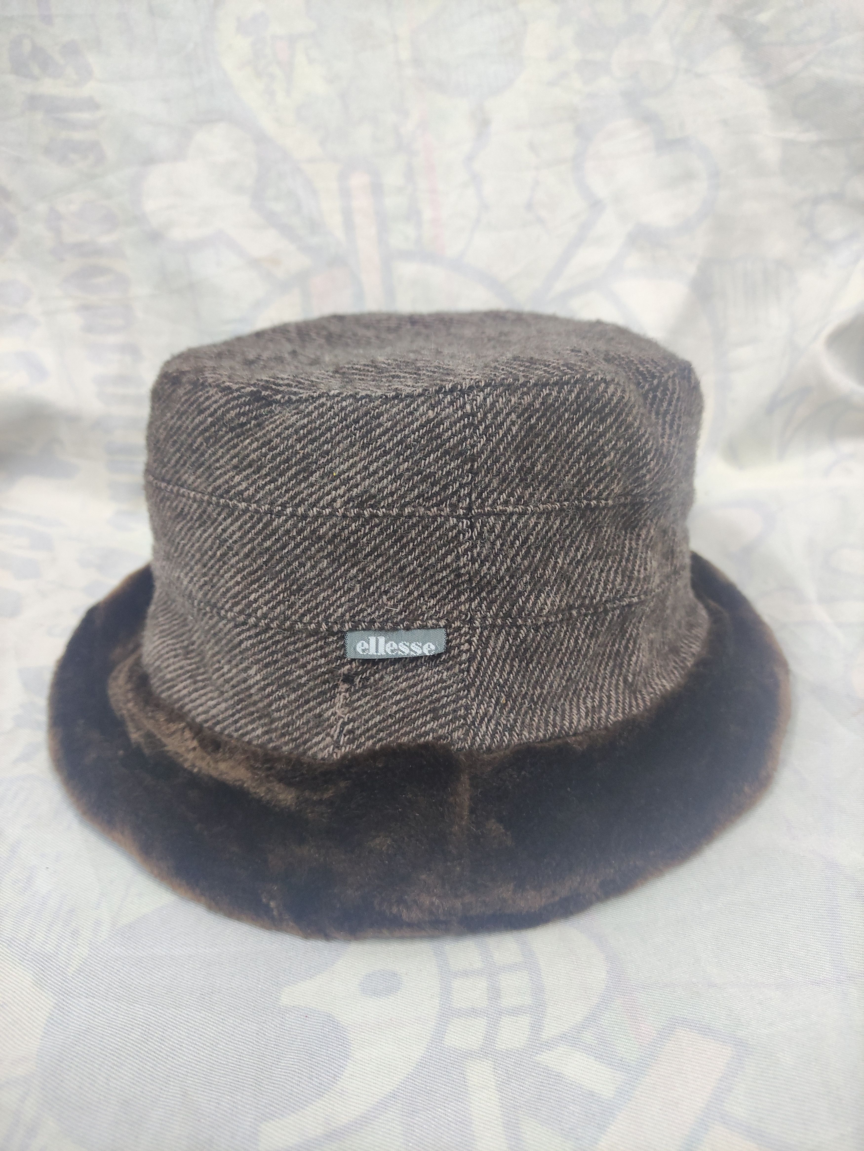 Ellesse × Vintage ELLESSE VINTAGE WOOL BUCKET HAT Size ONE SIZE - 9 Thumbnail