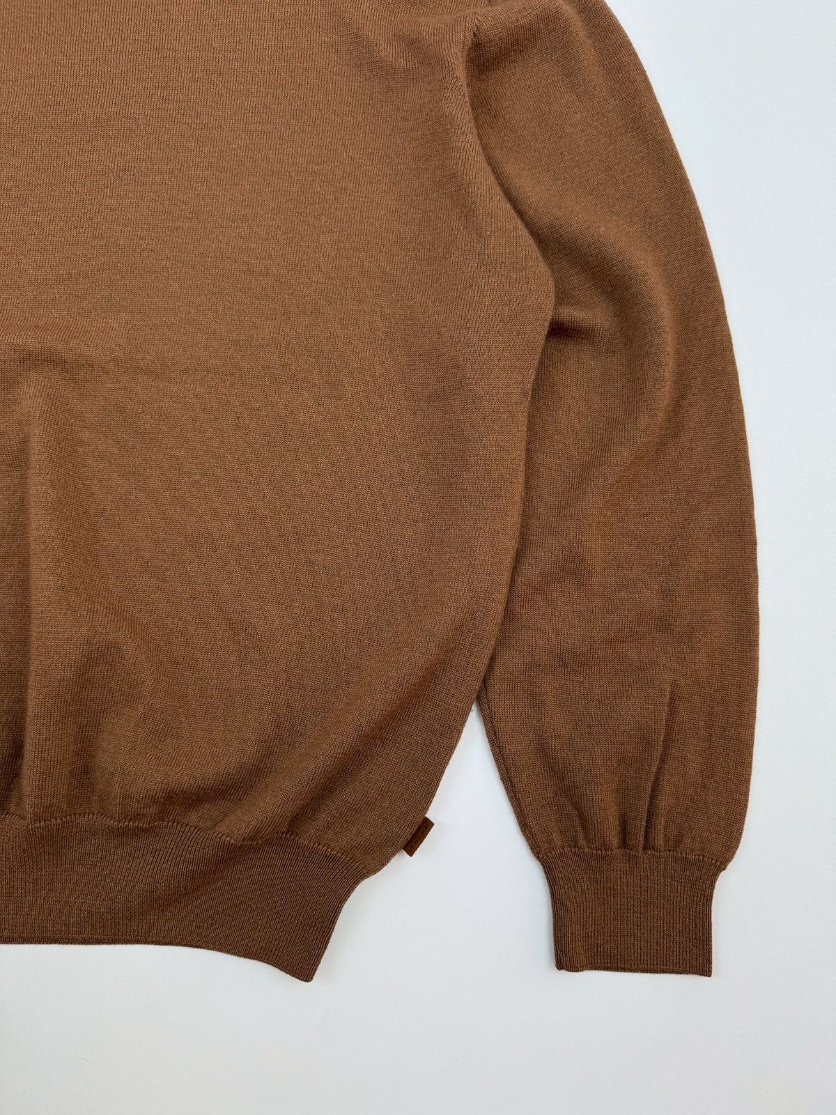 FALKE Falke Wool Turtle Neck Brown Sweater Size US XL / EU 56 / 4 - 2 Thumbnail
