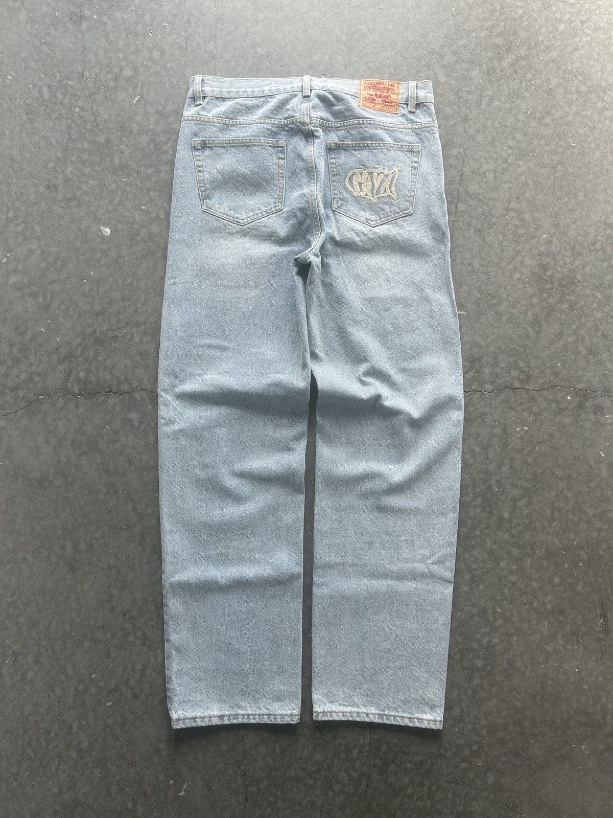Fugazi Fugazi Chainstitched Baggy Jeans Size US 35 - 1 Thumbnail