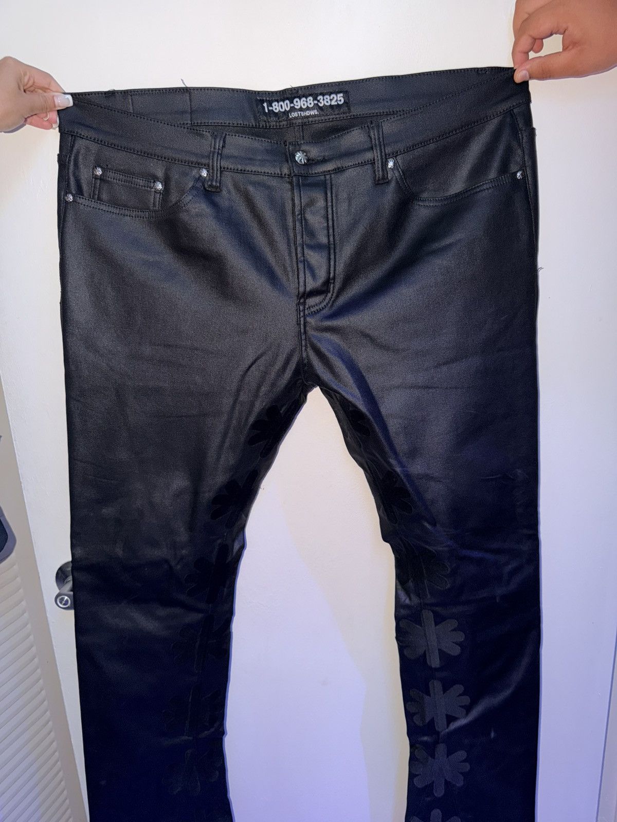 LOSTSHDWS LEATHER BLACK ON BLACK JEANS Size US 40 / EU 56 - 7 Thumbnail
