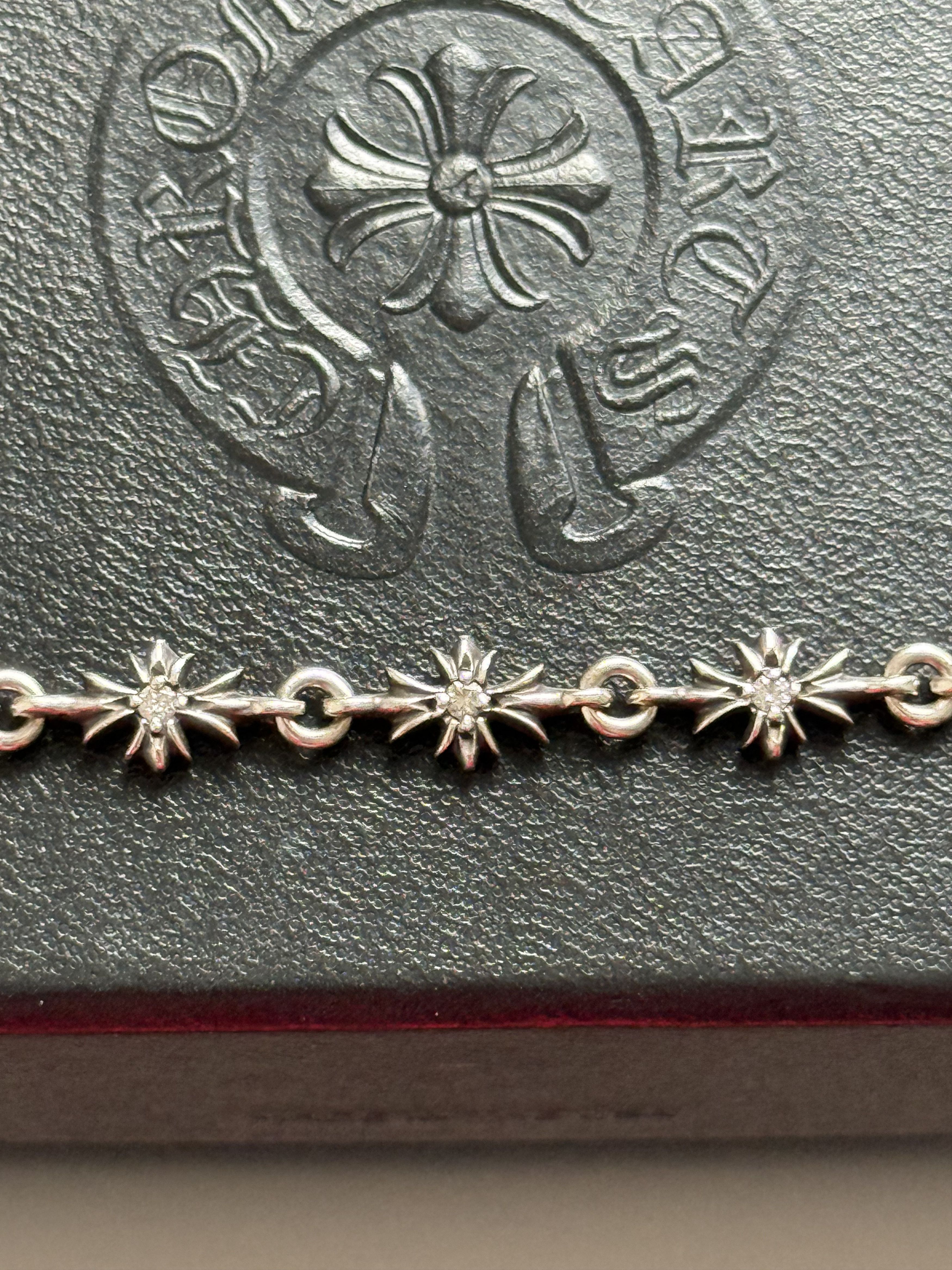 Chrome Hearts Chrome Hearts Diamond Tiny E .925 Silver 12 Link Bracelet Size ONE SIZE - 12 Thumbnail