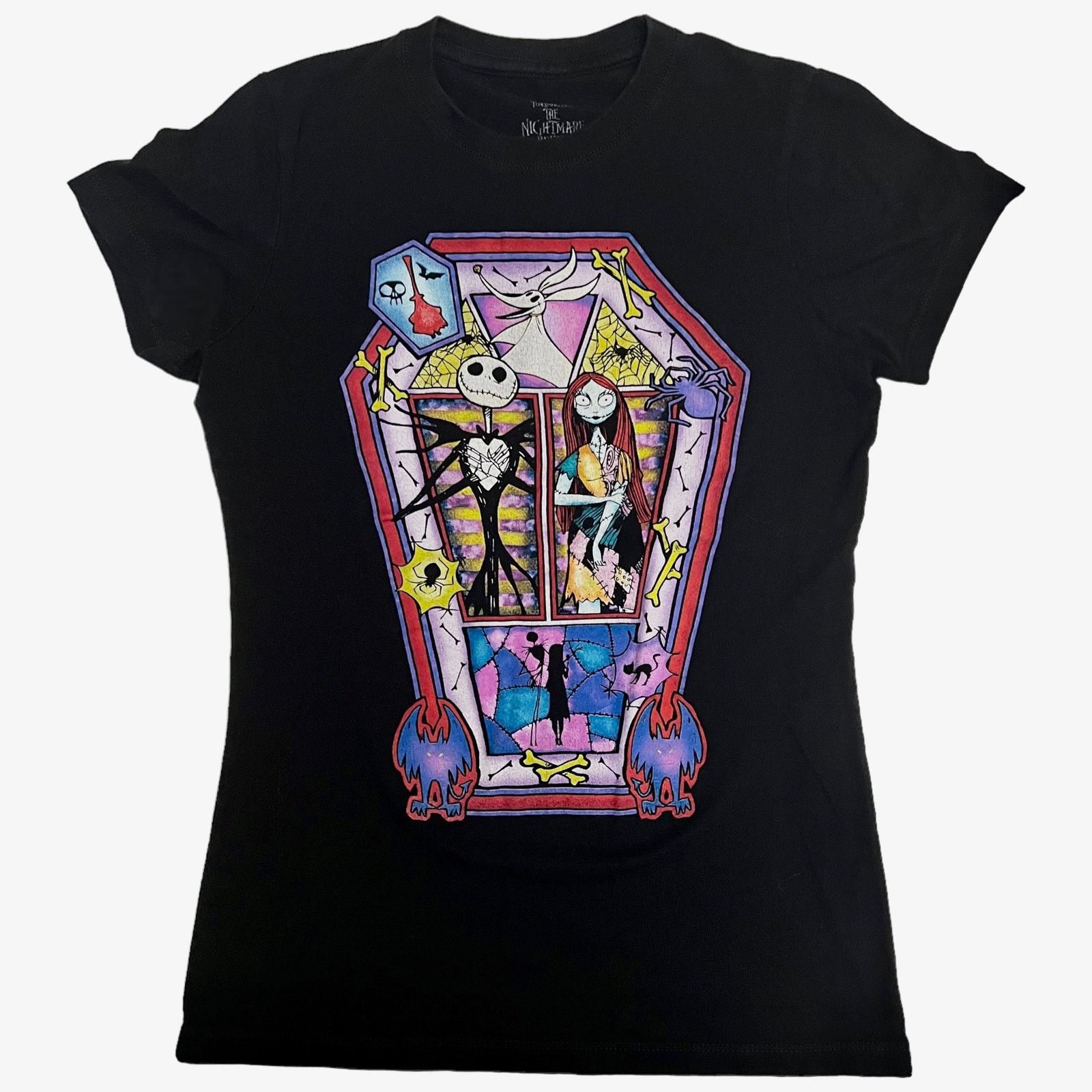 Disney The Nightmare Before Christmas Jack & Sally Coffin T-Shirt Size XS / US 0-2 / IT 36-38 - 1 Thumbnail