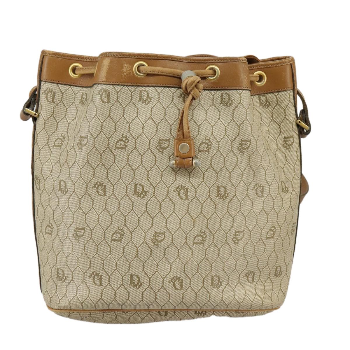 Dior DIOR Honeycomb Canvas Shoulder Bag Pvc Leather Beige Gold Size ONE SIZE - 2 Thumbnail