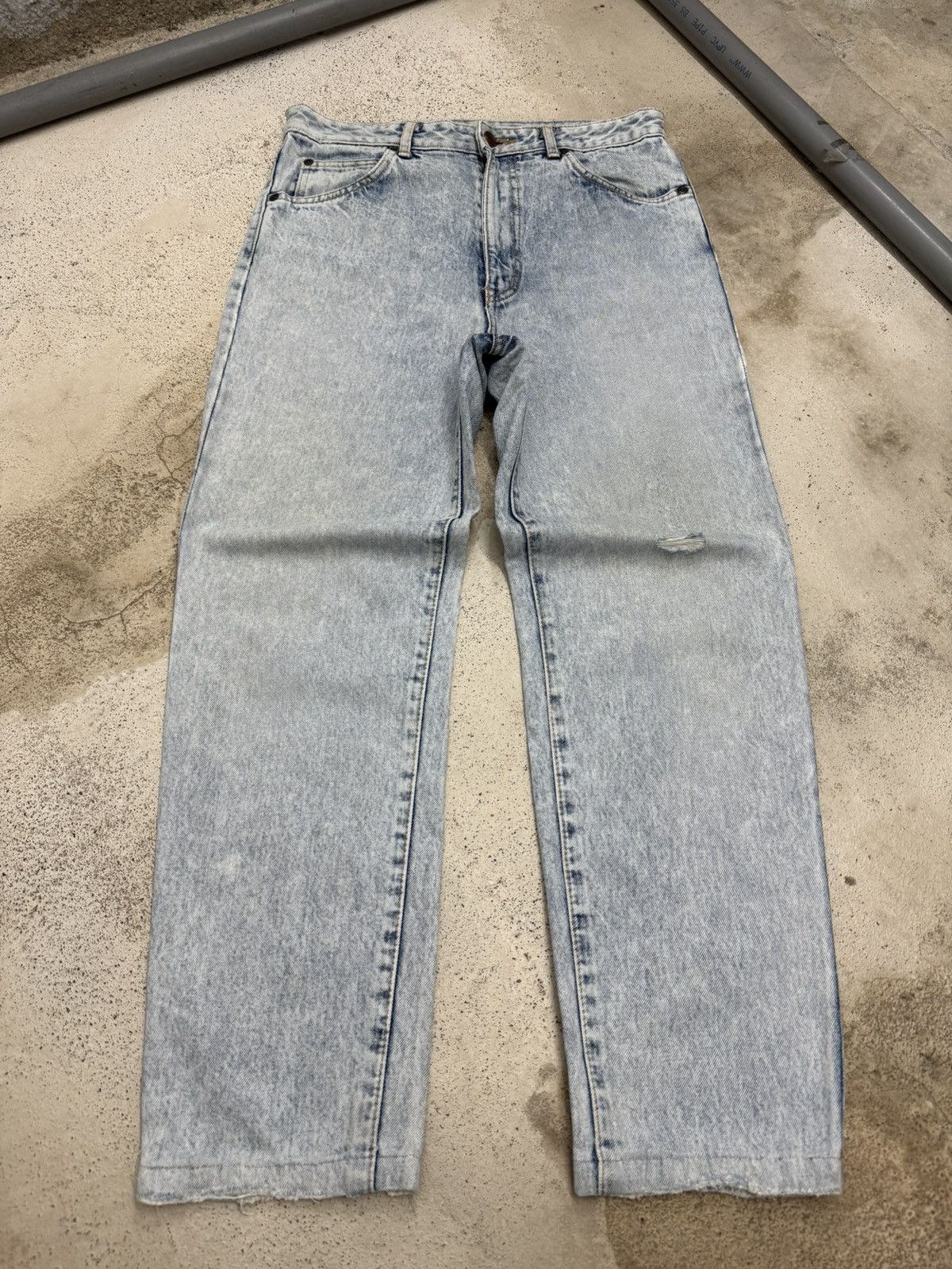 Edwin Vintage Edwin Low Rise Distressed Lightwash Denim Size US 31 - 1 Thumbnail