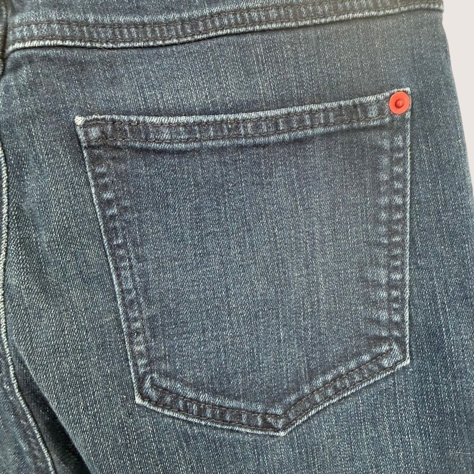 Spanx Spanx Slim-X Straight Denim 31 Dark Wash Size 31" - 5 Thumbnail