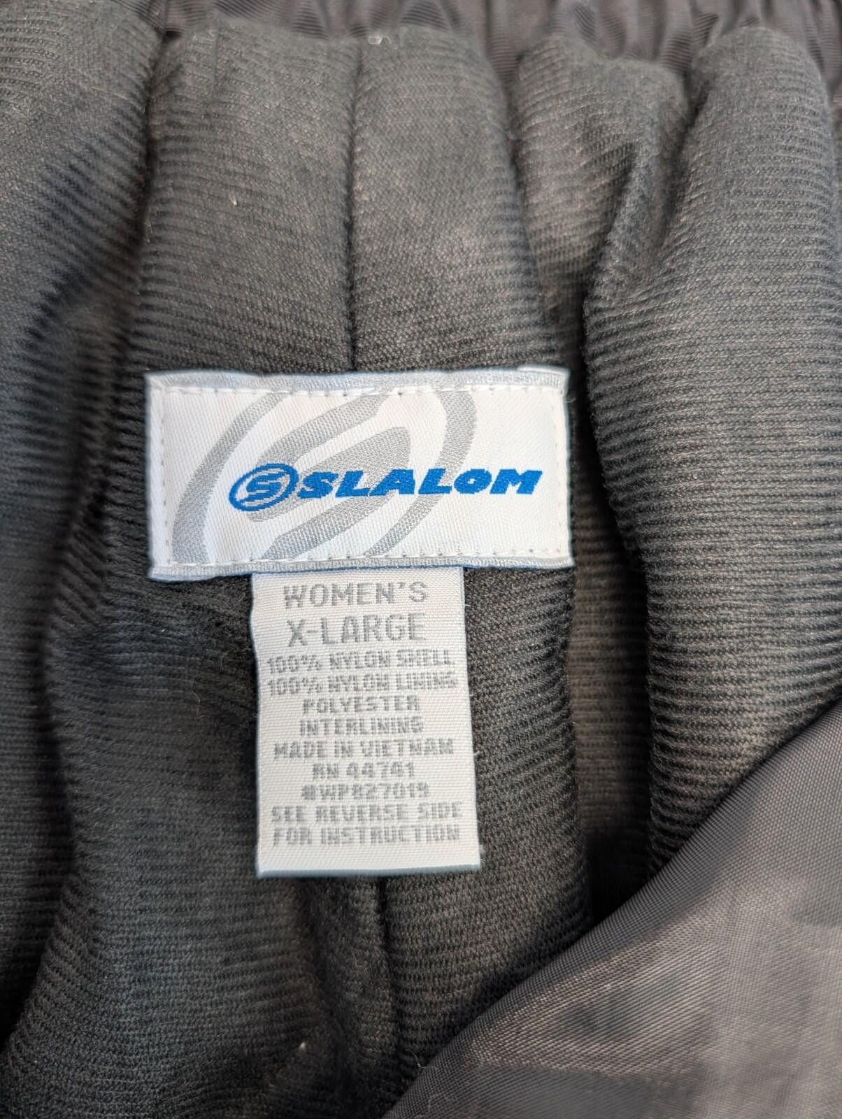The Unbranded Brand Vintage Slalom Women's XL Black Snow Pants Ski Bibs EUC Size ONE SIZE - 4 Thumbnail