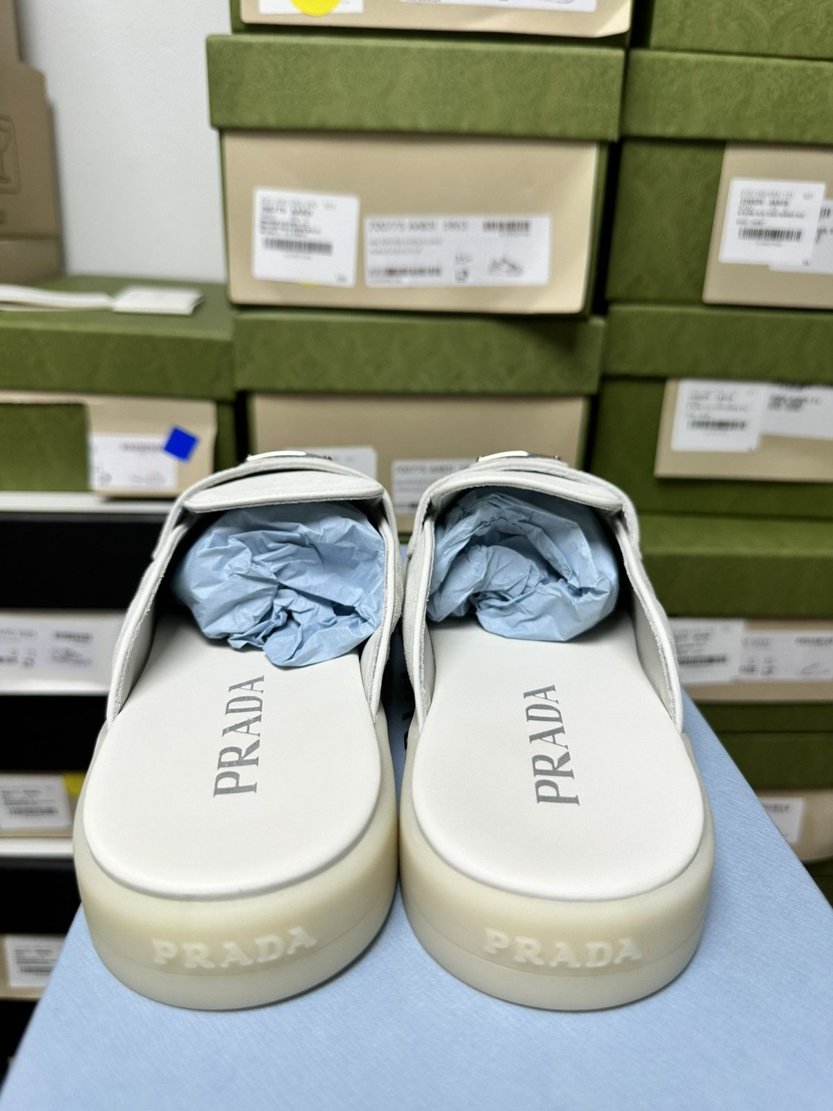 Prada PRADA - Suede mules 950$**** - 38.5 Size US 8.5 / IT 38.5 - 3 Thumbnail