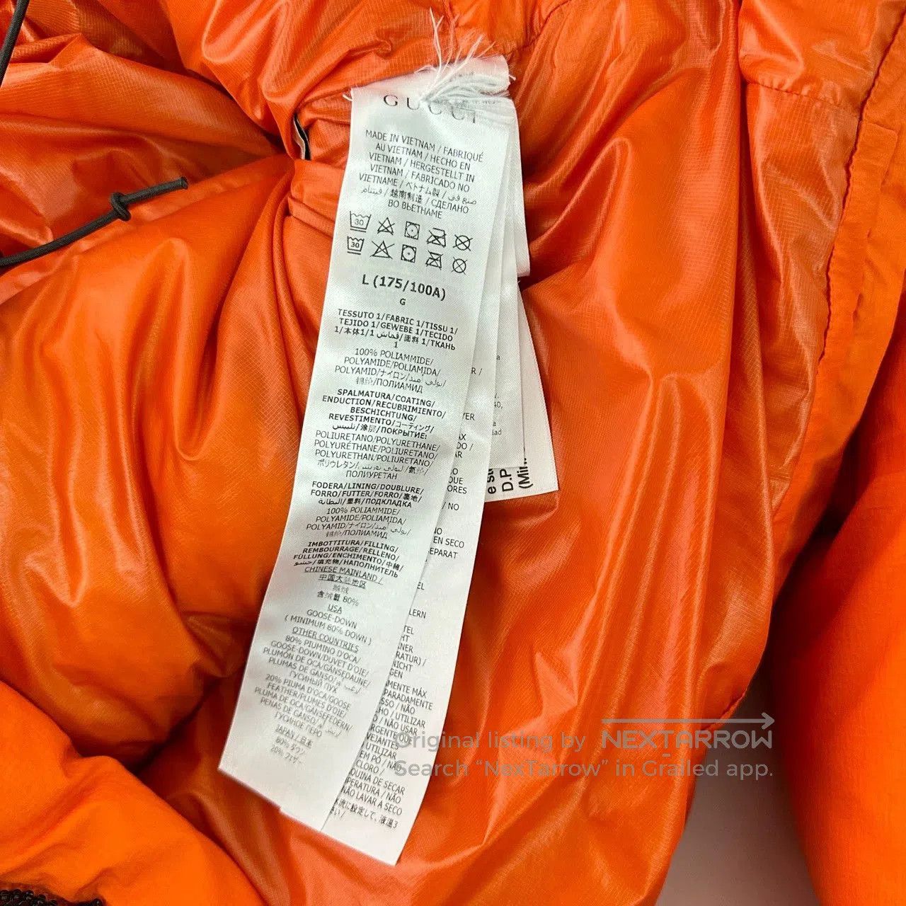 Gucci gucci the north face orange logo down jacket. Size US XL / EU 56 / 4 - 7 Thumbnail