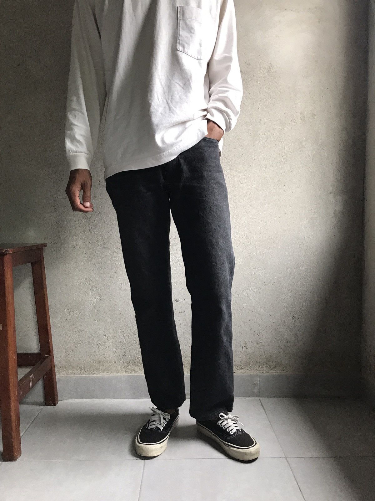 Attachment × Kazuyuki Kumagai Attachment Attachment black wash jeans Size US 28 / EU 44 - 11 Thumbnail