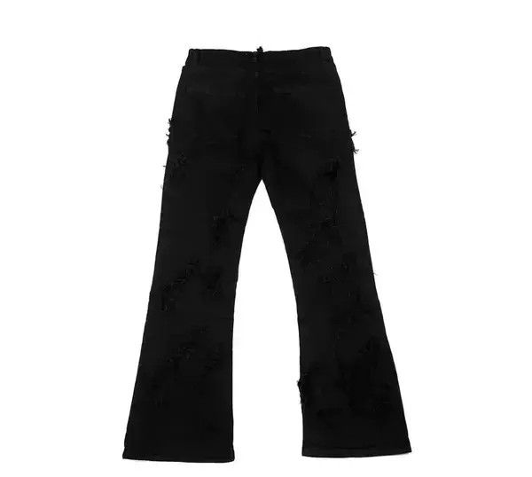 Japanese Brand × Jean Handmade niche punk rose gold wax coated micro-flared jeans Size US 32 / EU 48 - 4 Thumbnail