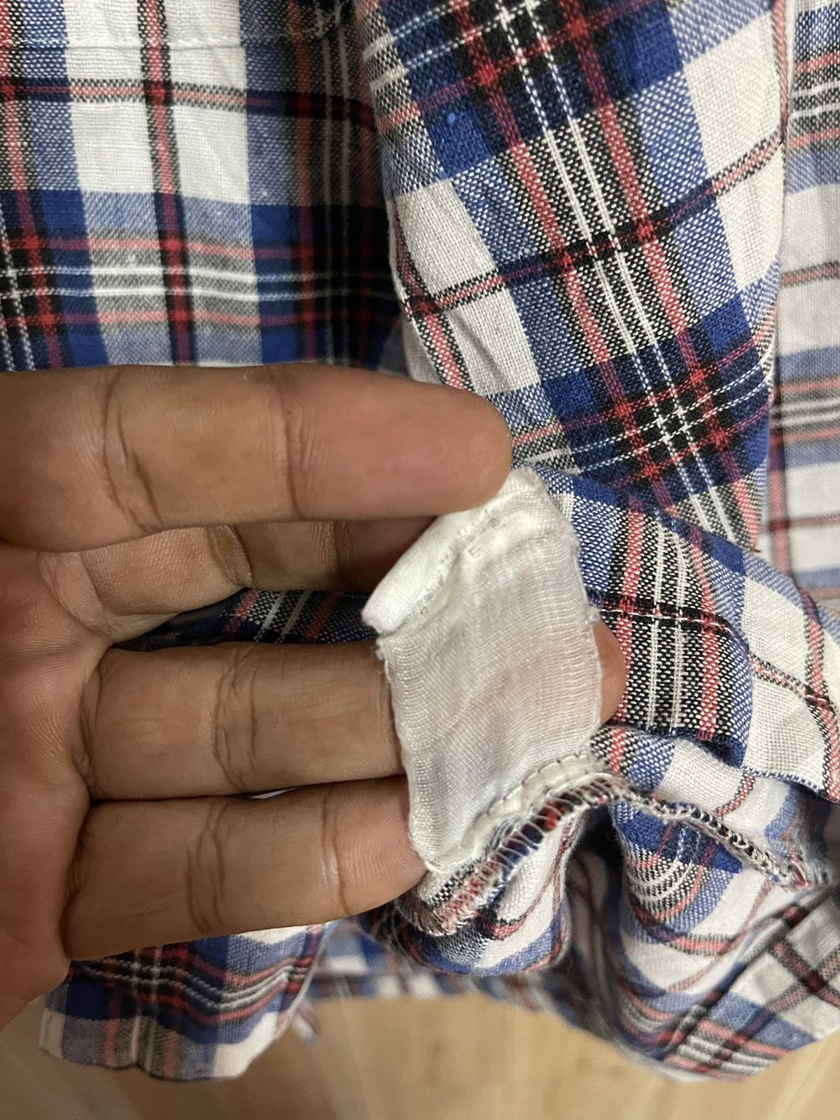Vintage × Yohji Yamamoto Yohji Yamamoto Button Up Shirt Checkered L Fit M Linen Size US M / EU 48-50 / 2 - 7 Thumbnail