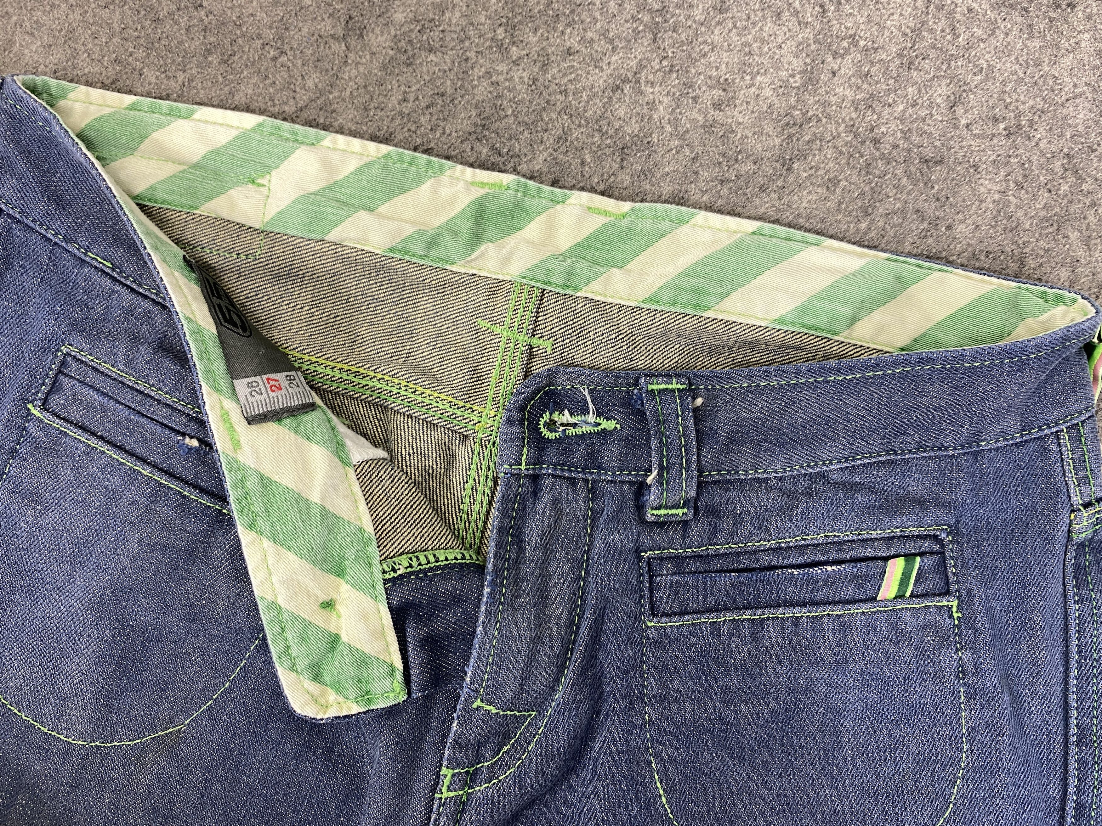 Japanese Brand Dirty Blue 55 DSL Flare Jeans 29x31.5 Denim - JN3257 Size US 29 - 7 Thumbnail