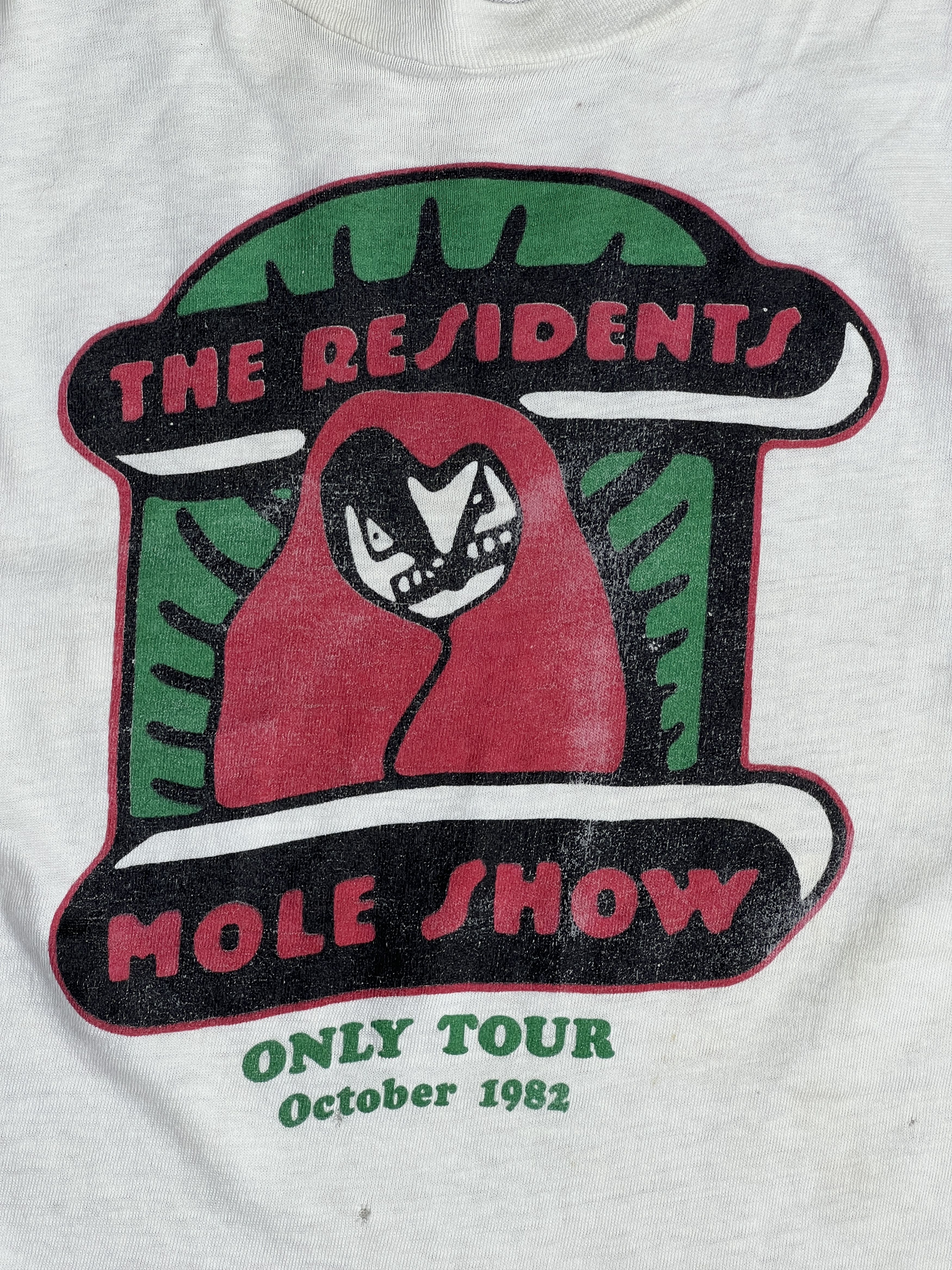Band Tees Vintage 80s The Residents Mole Show Band Tee (S) GTME211 Size US S / EU 44-46 / 1 - 2 Thumbnail