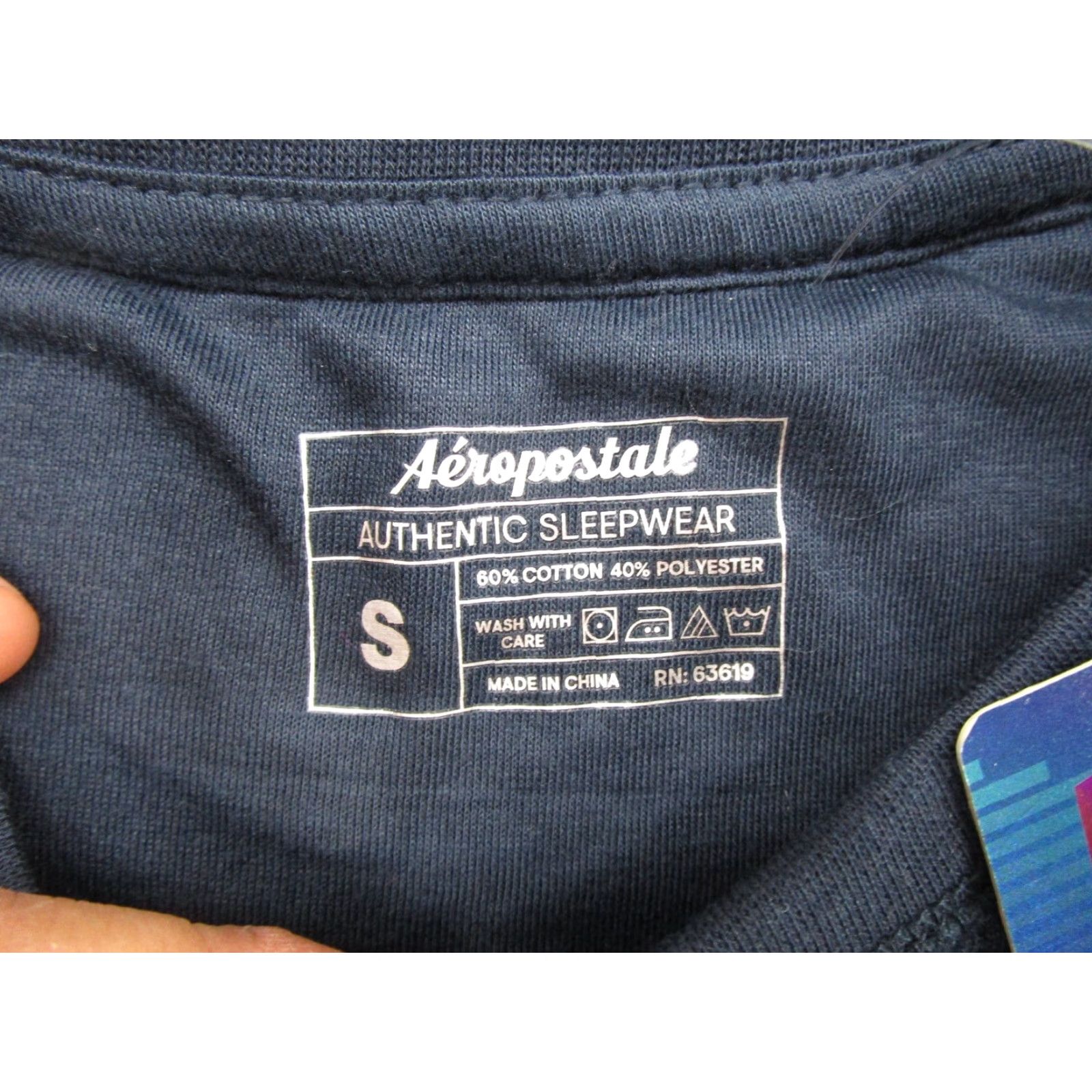 Aeropostale Aeropostale Mens Blue Wool Thermal Undershirt Knit Crew Neck T-Shirt Sleepwear Size S New Size US S / EU 44-46 / 1 - 3 Thumbnail