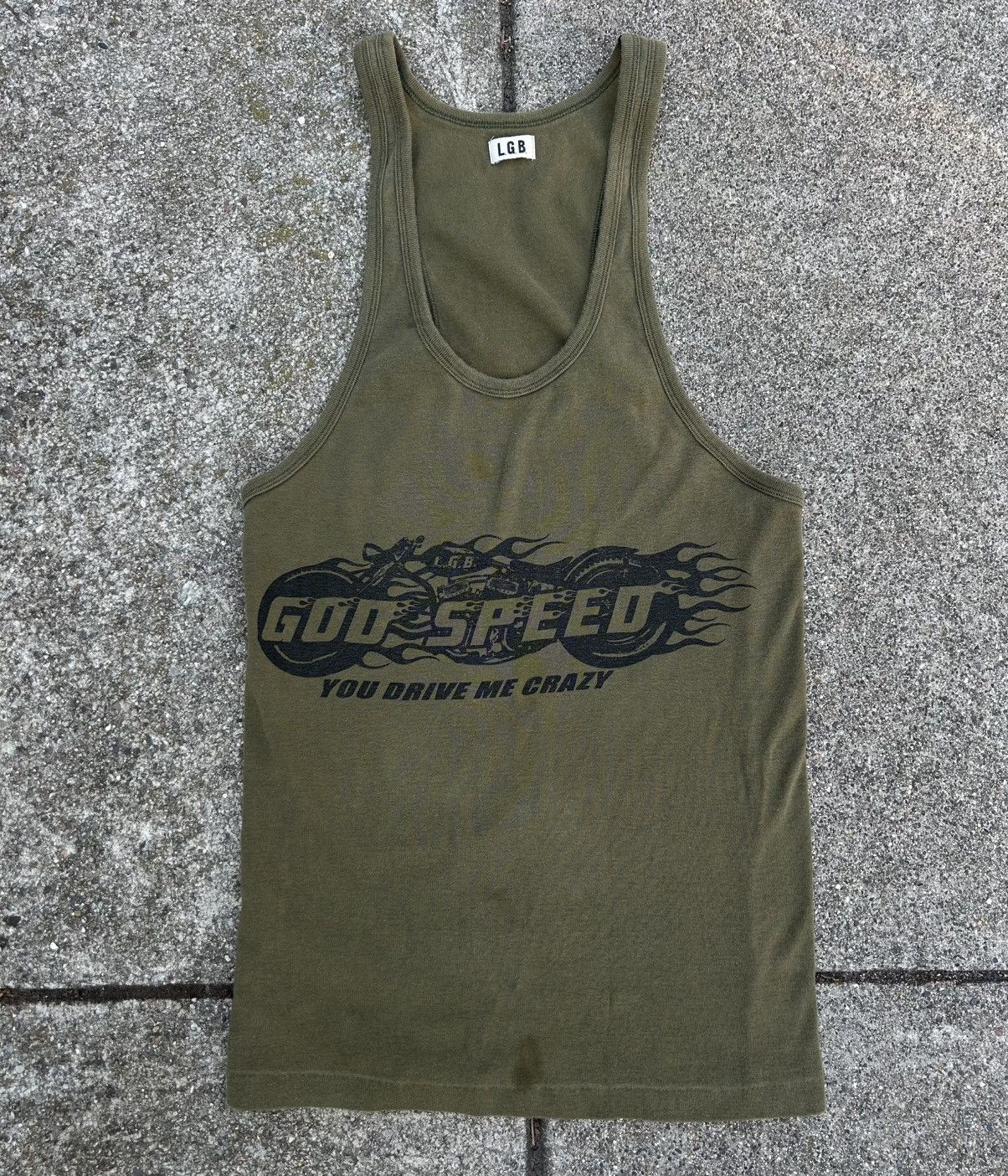 Le Grande Bleu (L.G.B.) LGB Le Grande Bleu “God Speed” Tank Top