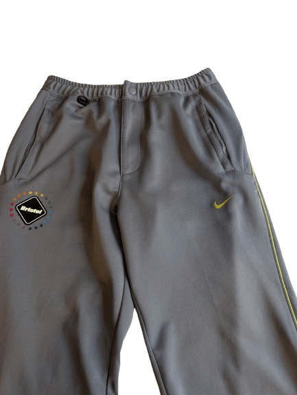 F.C.R.B × Nike F.C.R.B NIKE NEON PIPPING GRAY TRACK PANTS SIZE MEDIUM Size US 30 / EU 46 - 11 Thumbnail