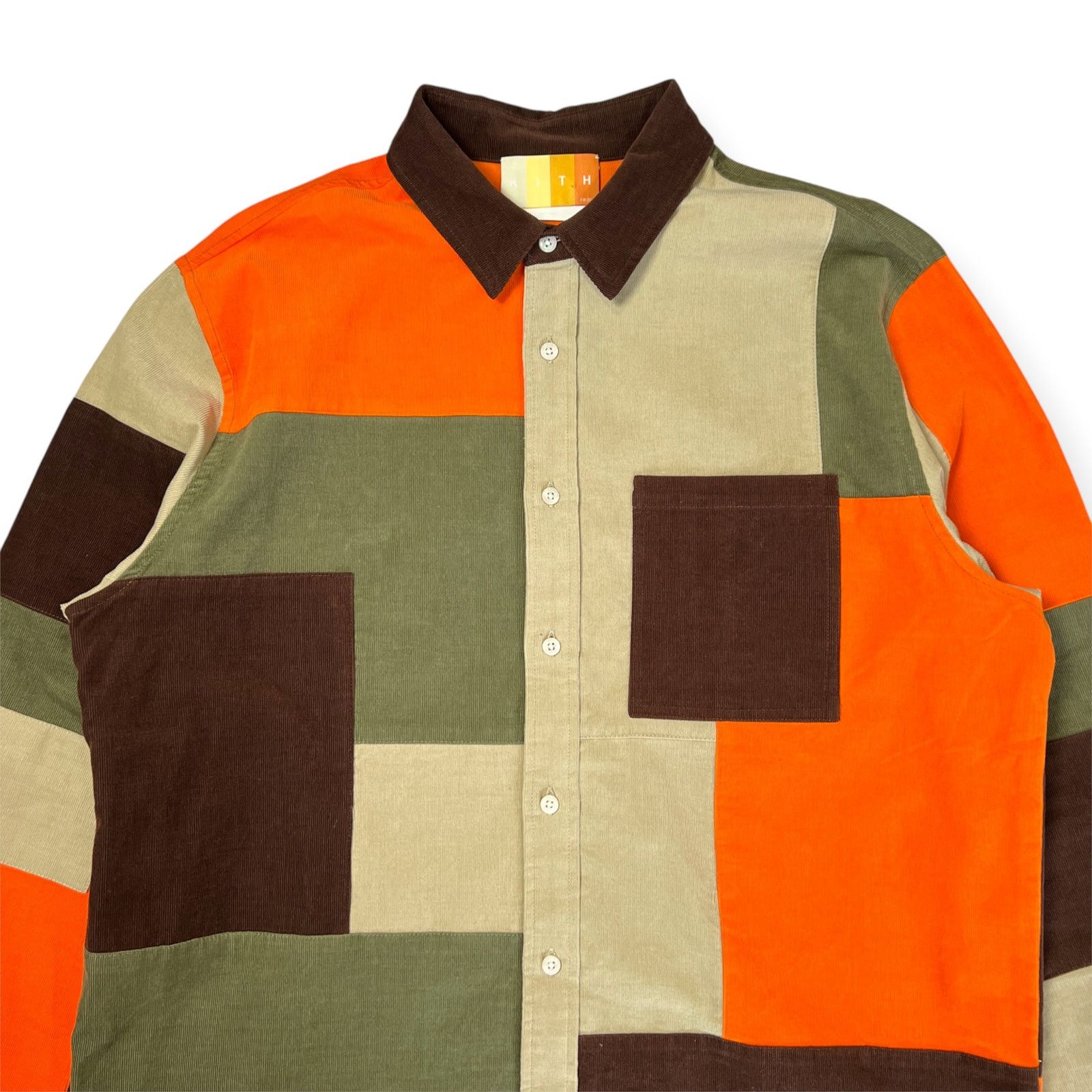 Kith Kith Patchwork Cord Ludlow Shirt MENS M Pimento Button Down Size US M / EU 48-50 / 2 - 8 Thumbnail