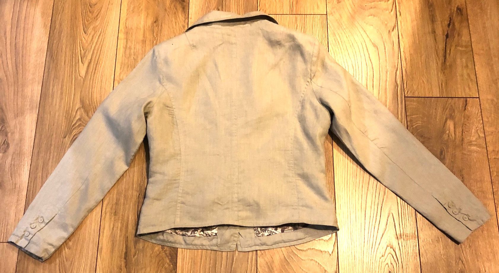 Vintage Women's linen jacket, size 42, cream Size XL / US 12-14 / IT 48-50 - 12 Thumbnail