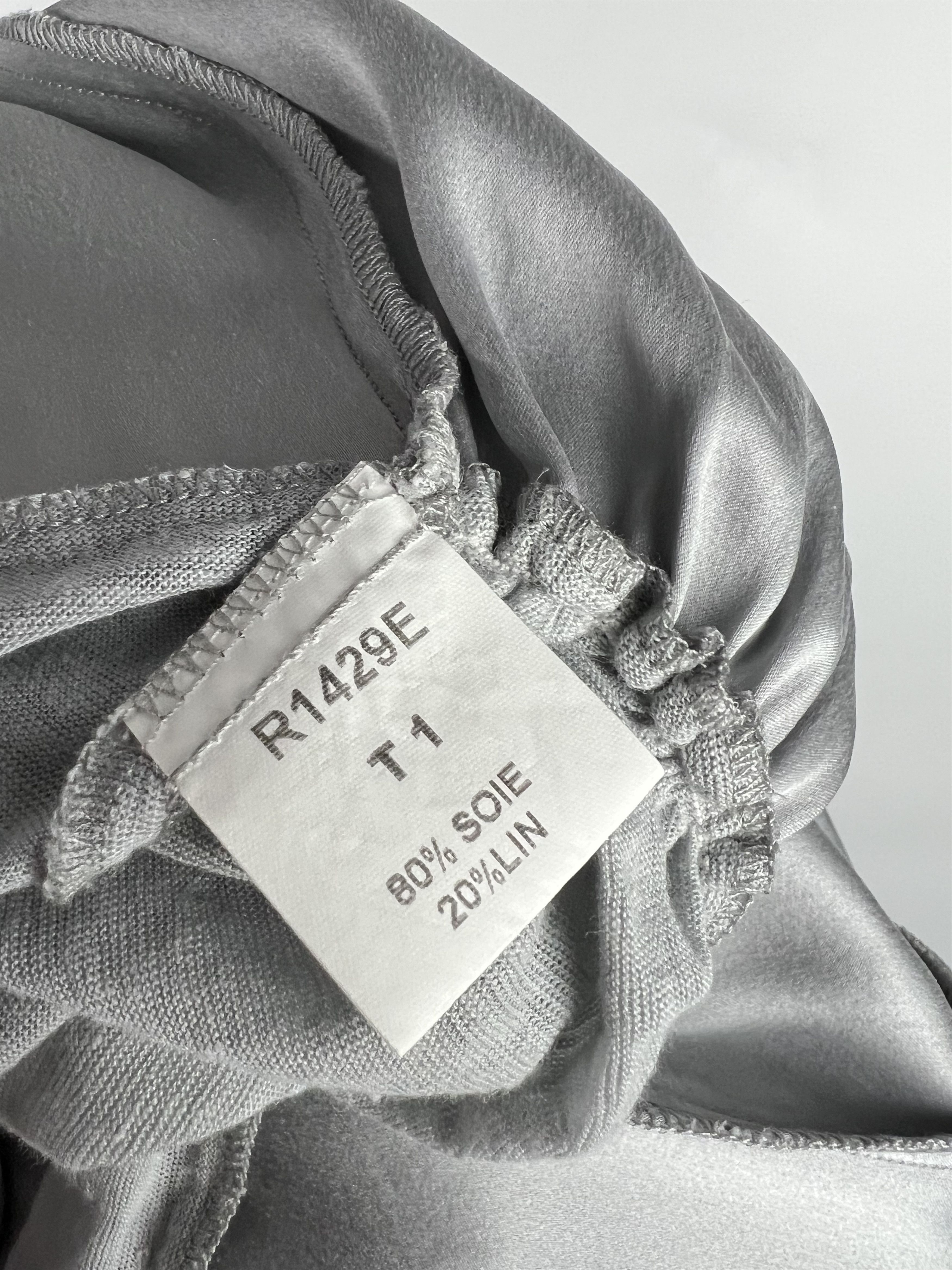 Sandro Sandro Vintage Gray Silk Linen Dress Size 1 Size S / US 4 / IT 40 - 10 Thumbnail