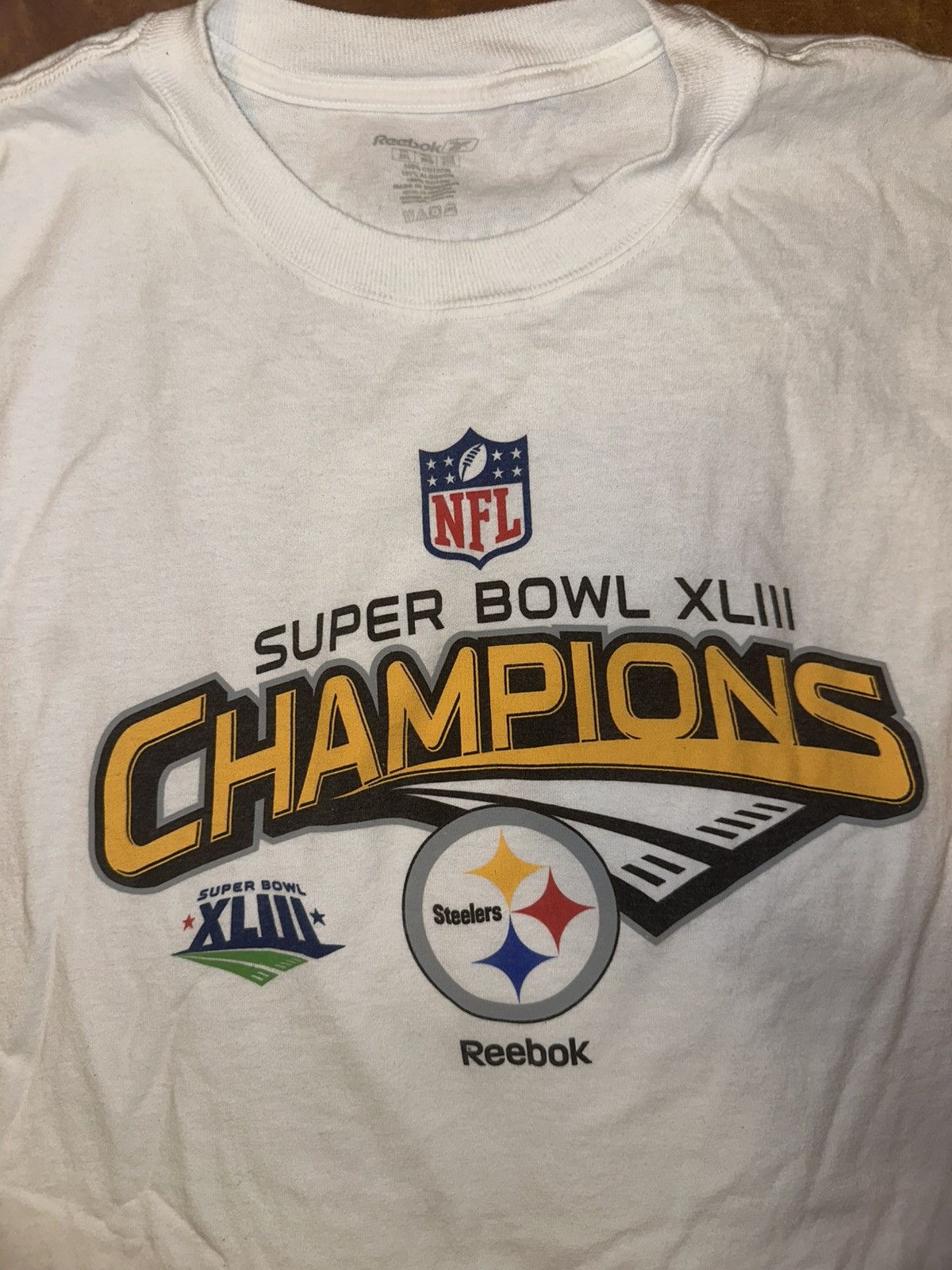 NFL NFL PITT. STEELERS SUPER BOWL XLIII White Long Sleeve Sz.2XL Size US XXL / EU 58 / 5 - 2 Thumbnail