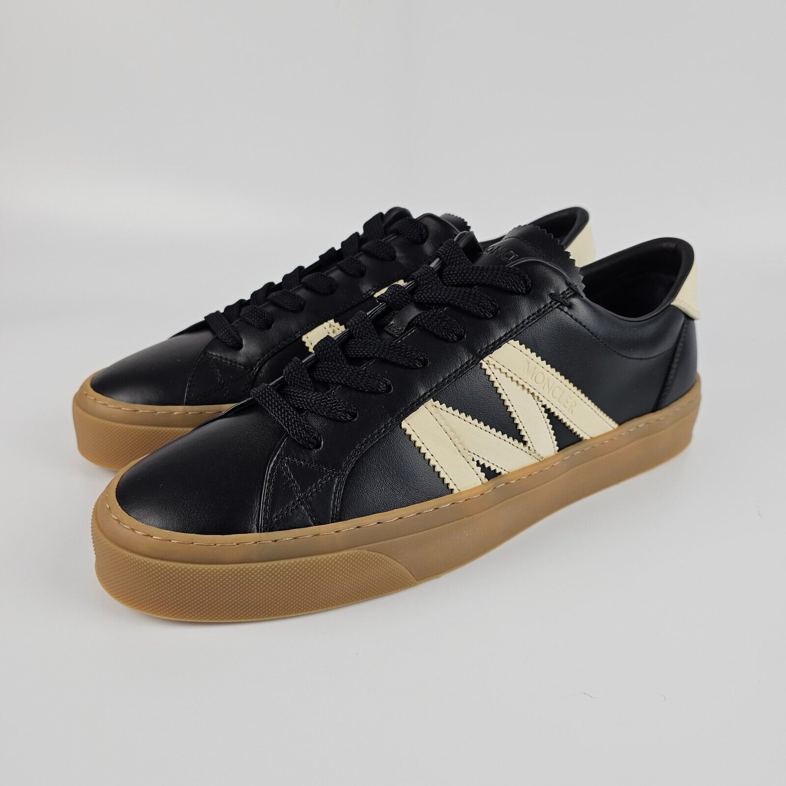MONCLER Monaco2 Men's Black Sneakers New