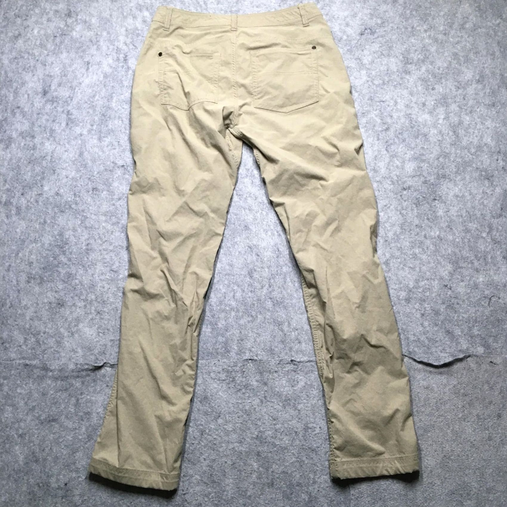 Vintage Western Rise Pants Mens 34 Khaki Beige Outdoor Stretch Nylon Hiking Lightweight Regular Waist 34 Inseam 32 Black? Size US 34 / EU 50 - 6 Thumbnail
